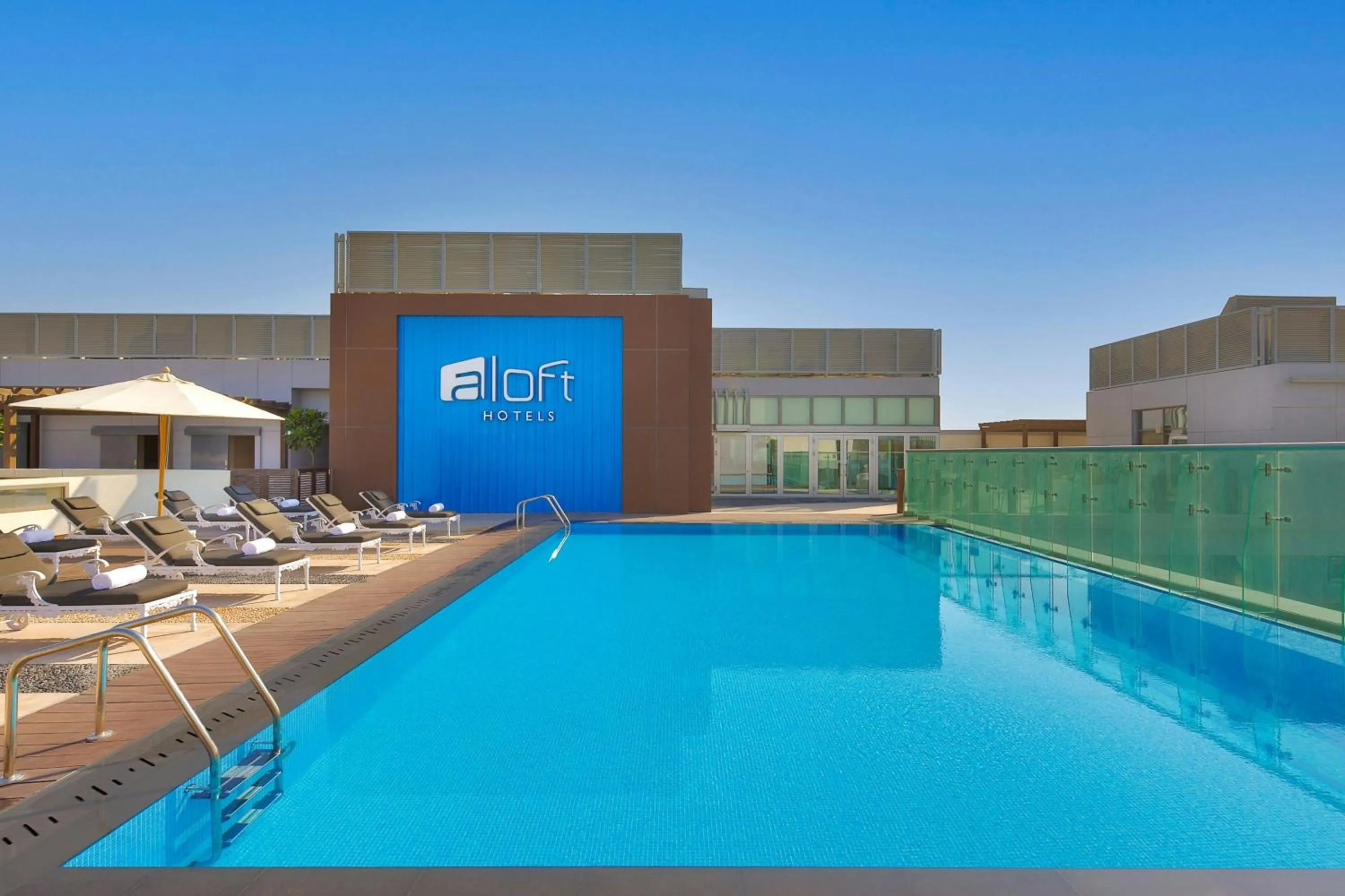 Swimming pool in Aloft Dubai Airport