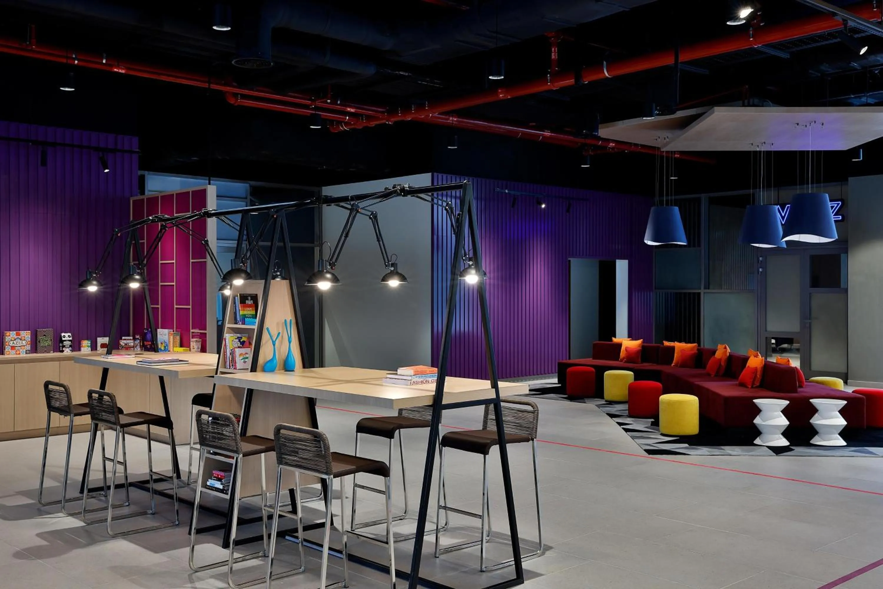 Lobby or reception in Aloft Dubai Airport