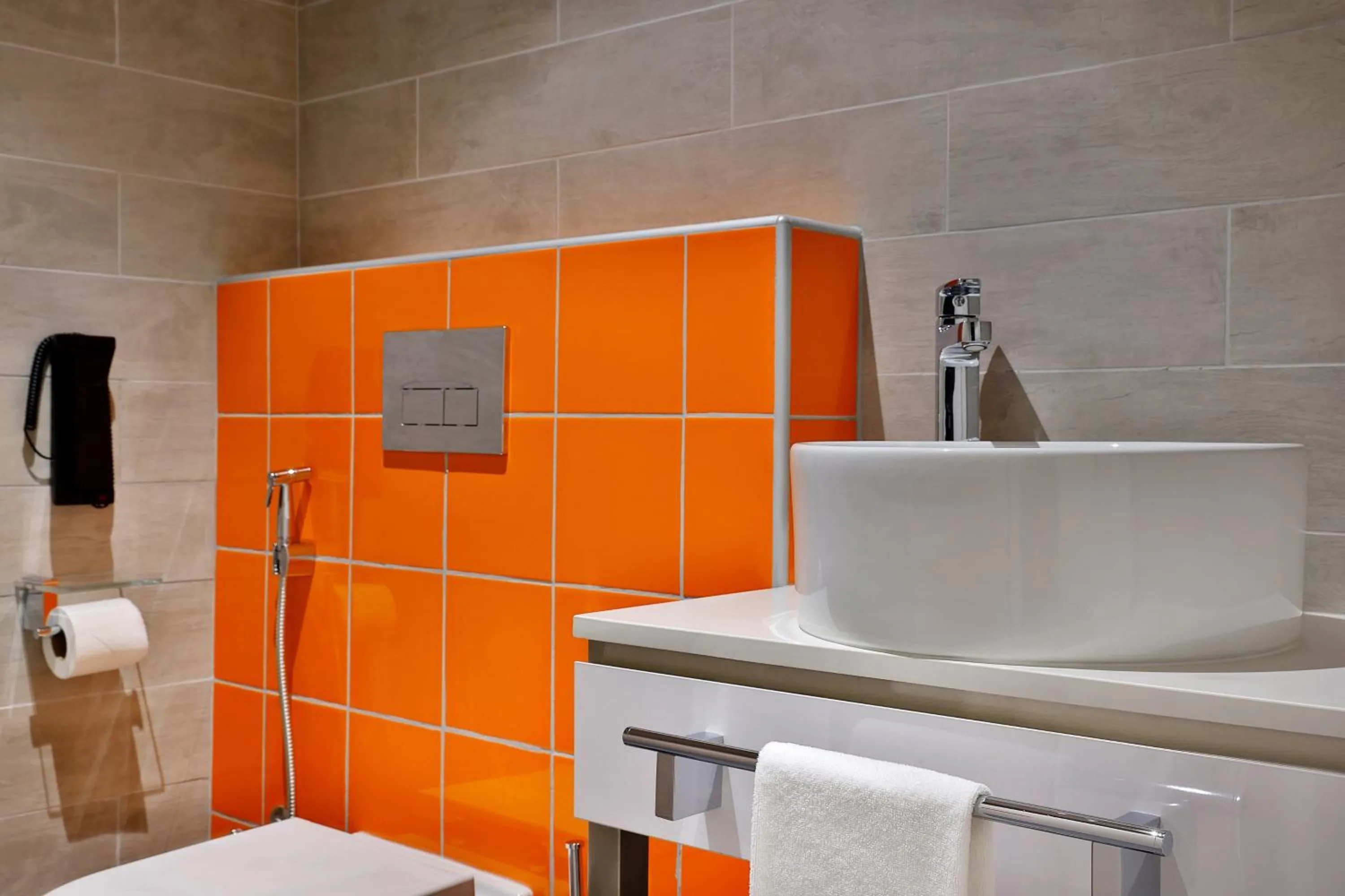 Bathroom in Aloft Dubai Airport