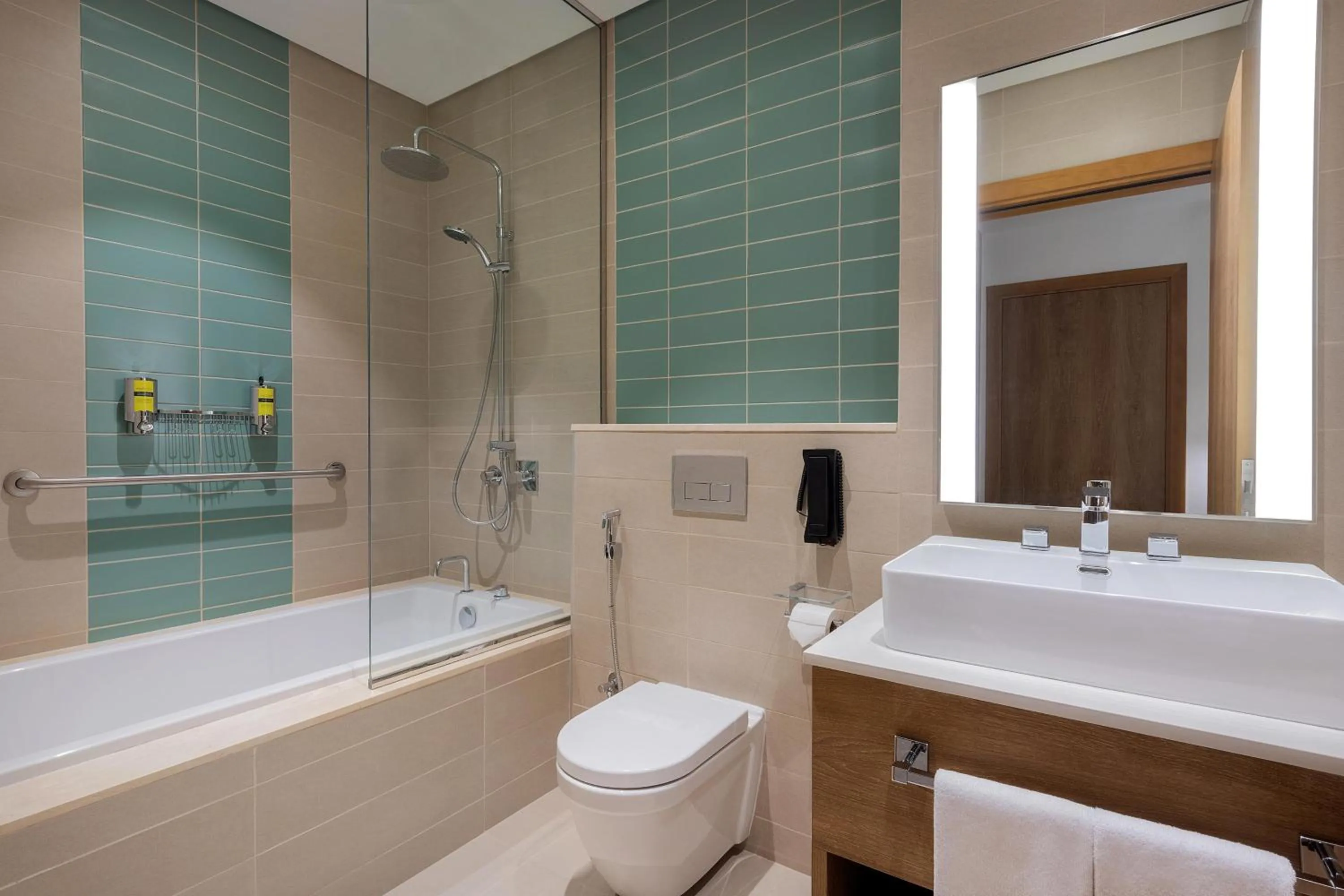 Bathroom in Element Dubai Airport