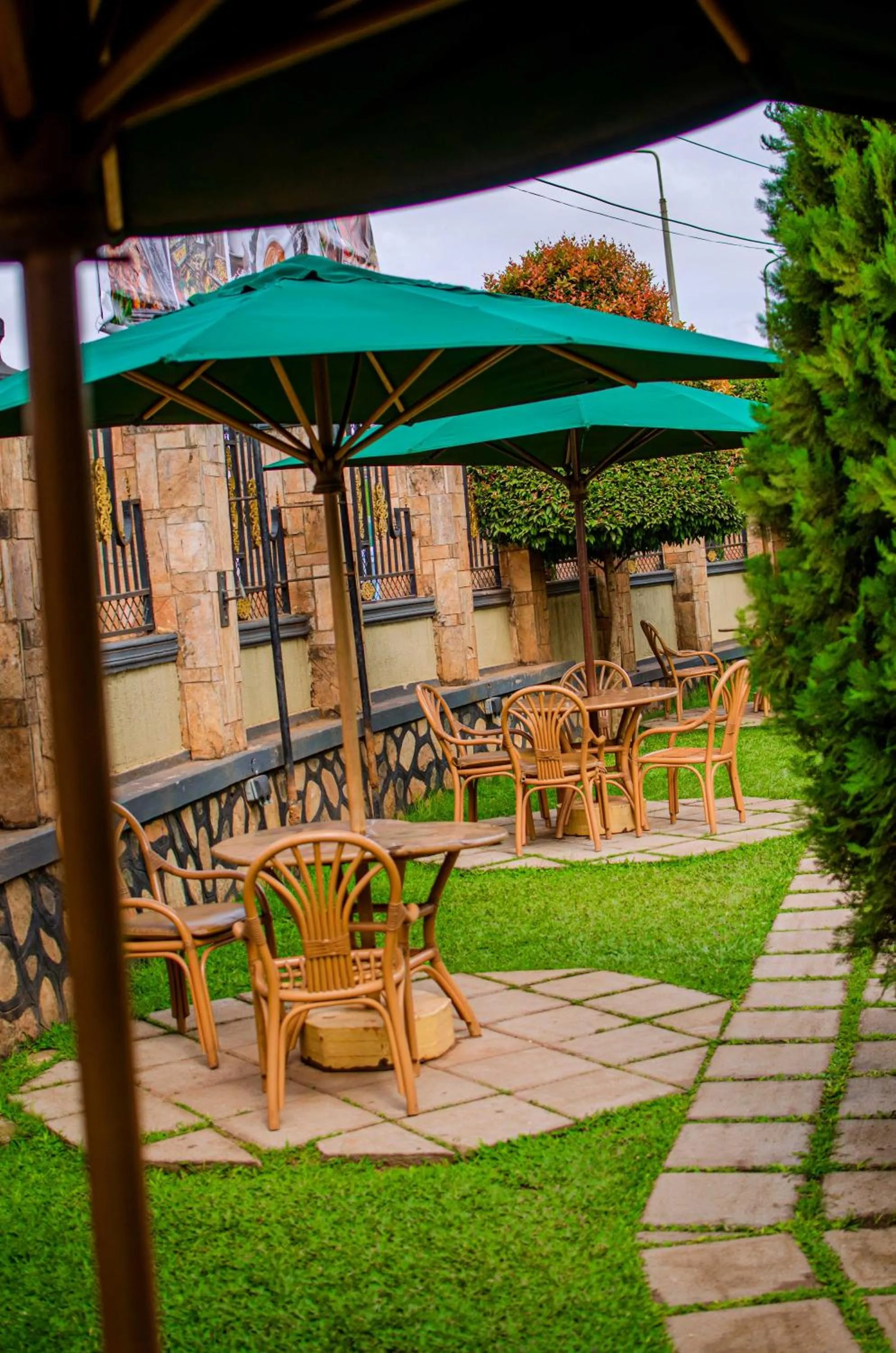 Garden view in La Grande Hotel