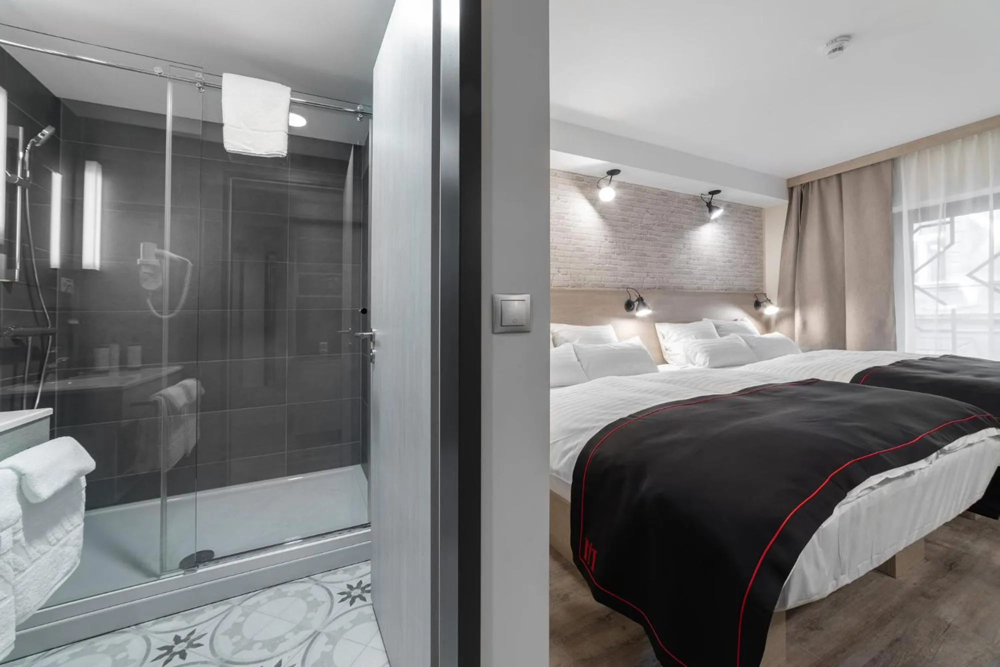 Bed in DORMERO Hotel Budapest