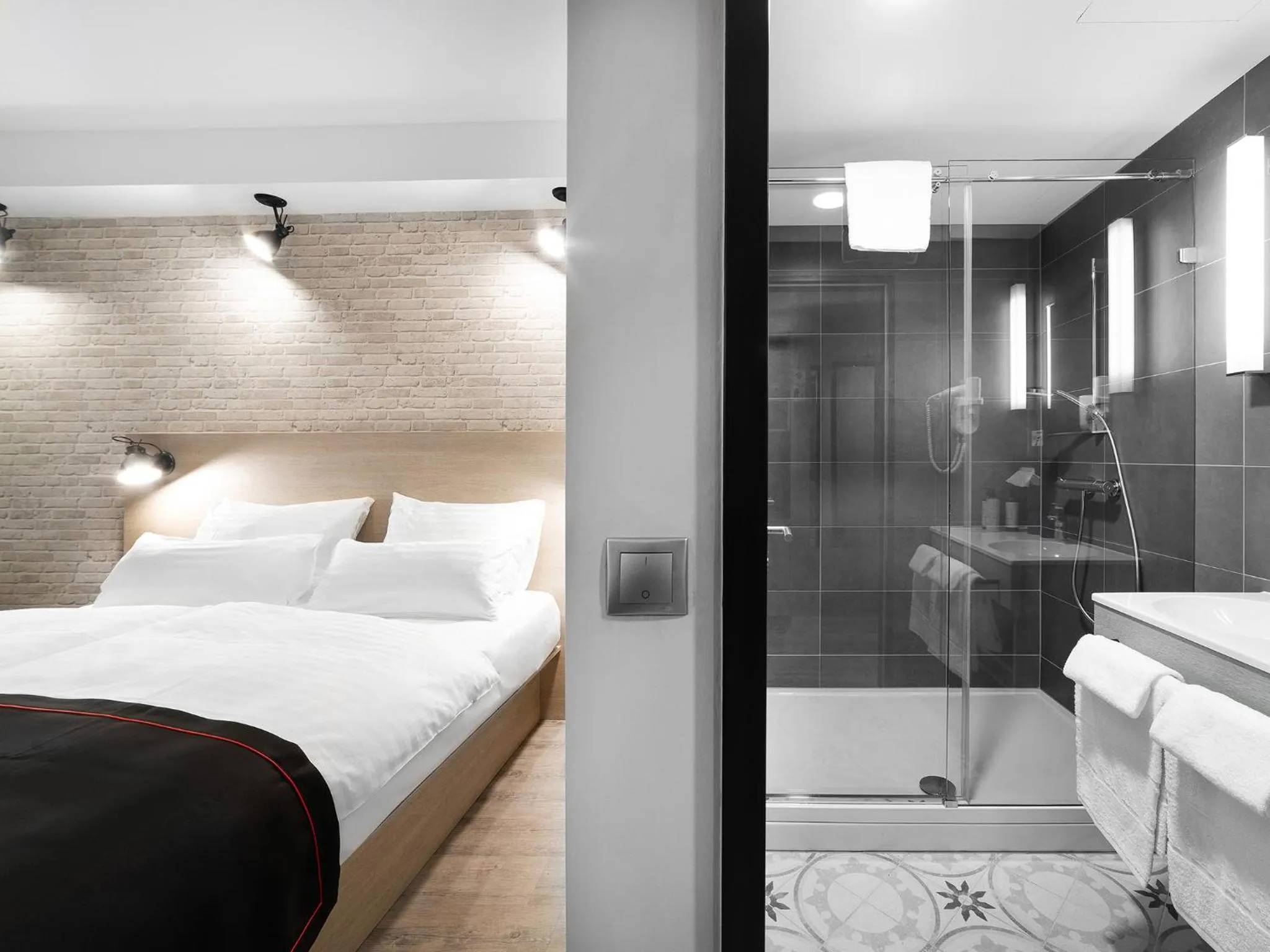 Photo of the whole room, Bed in DORMERO Hotel Budapest