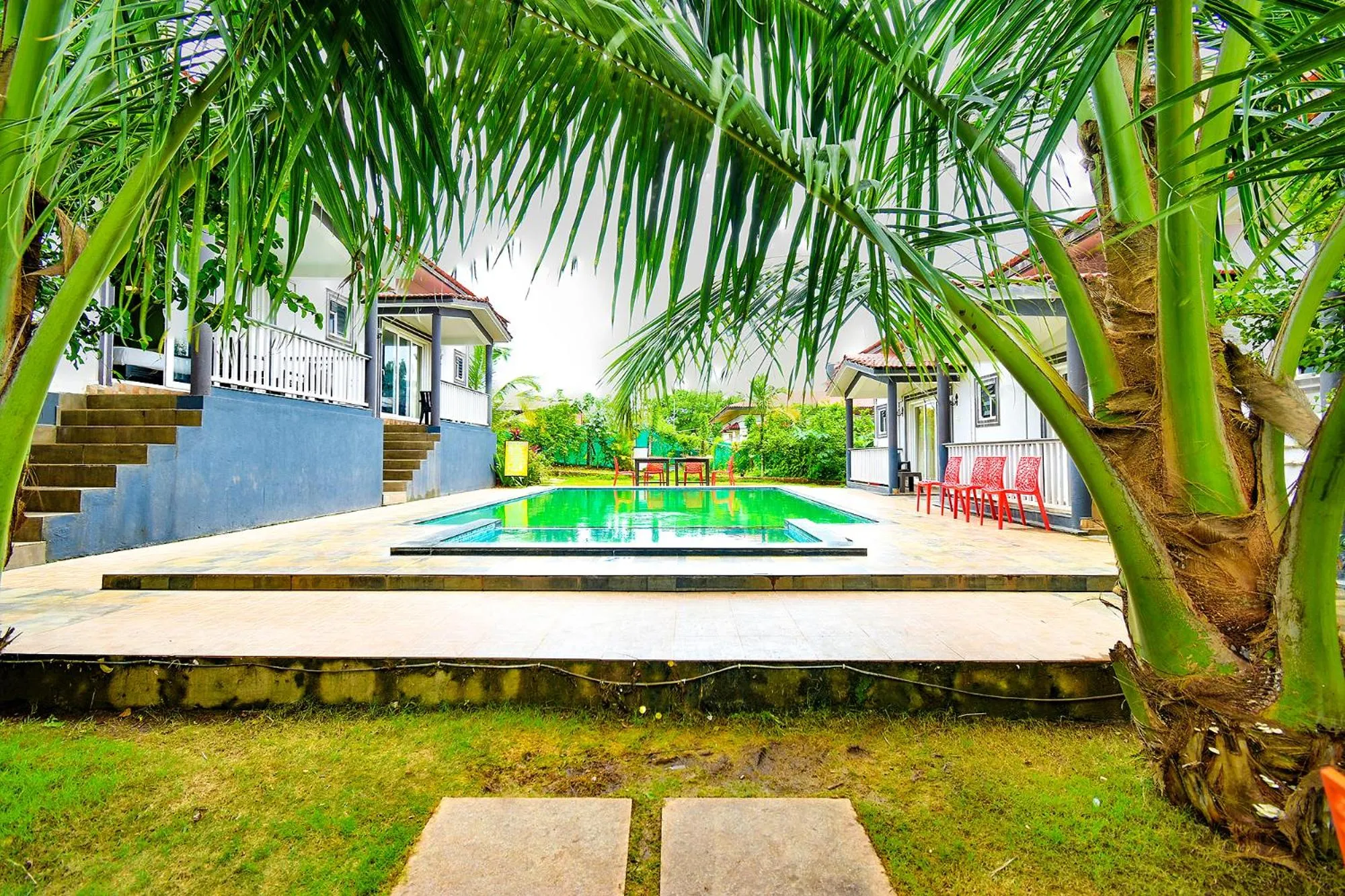 Swimming pool in FabEscape Vagator Retreat Resort With Swimming Pool - Nr Vagator Beach