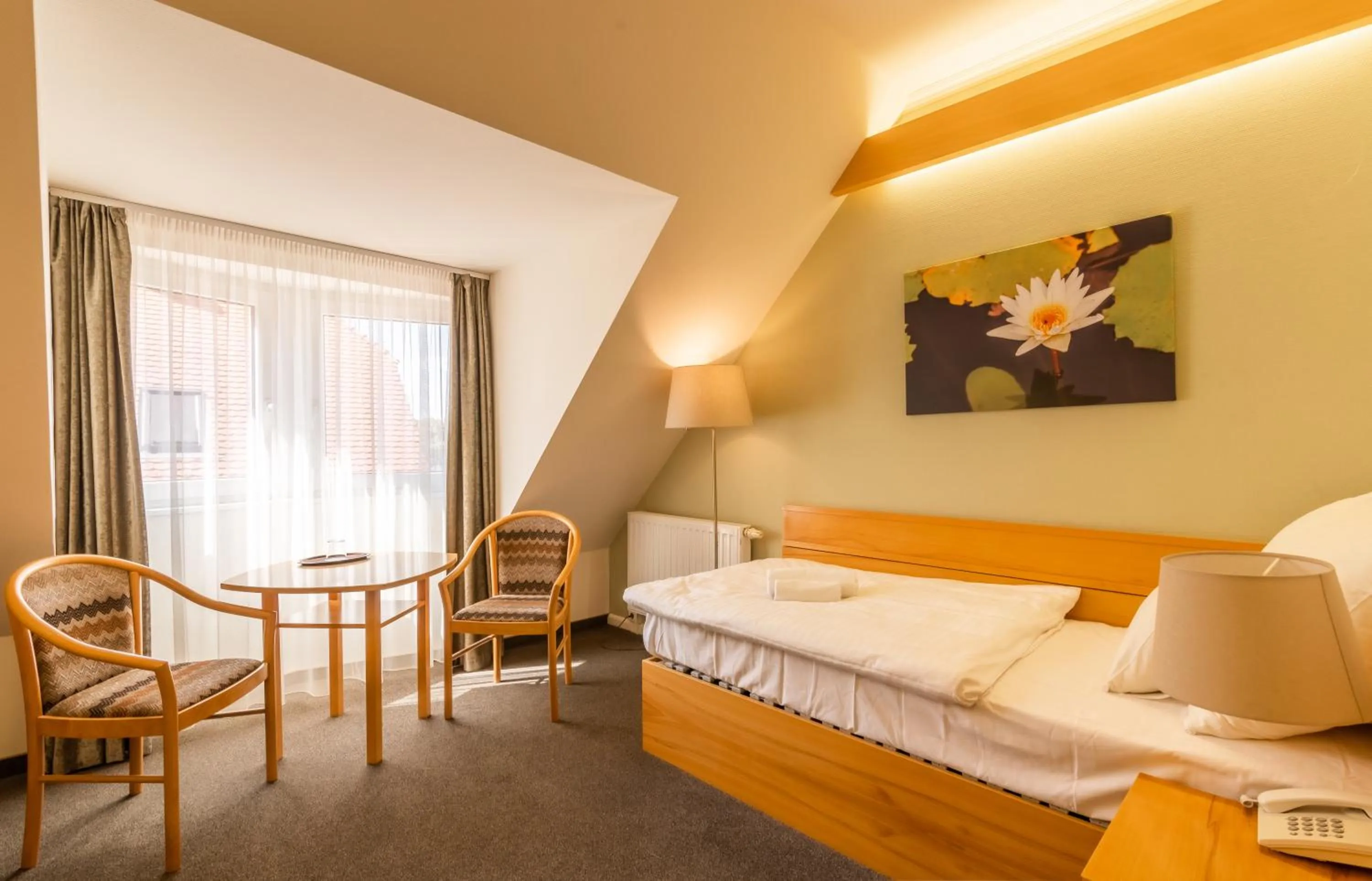 Bed in Aqua Hotel Termál