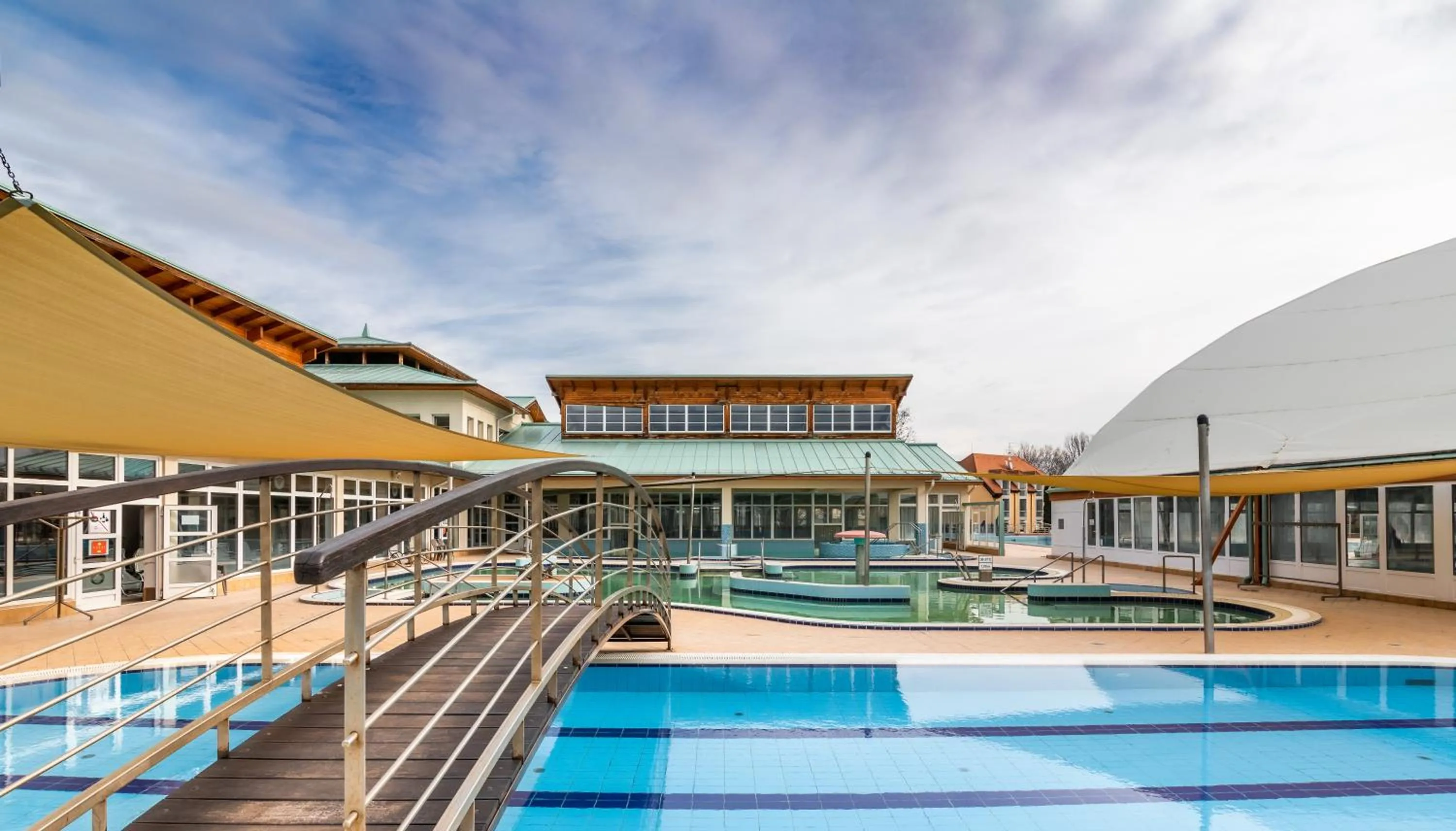 Swimming pool in Aqua Hotel Termál