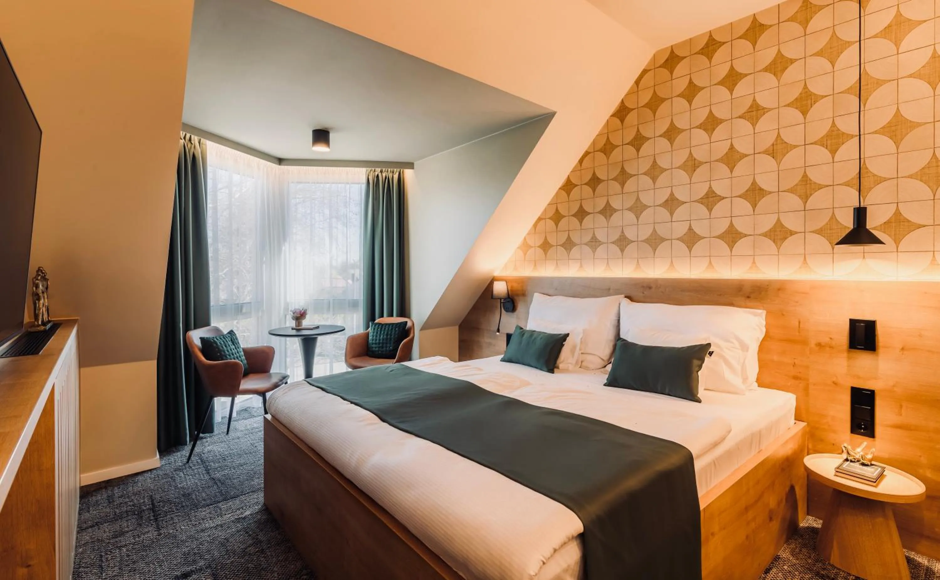 Photo of the whole room, Bed in Aqua Hotel Termál