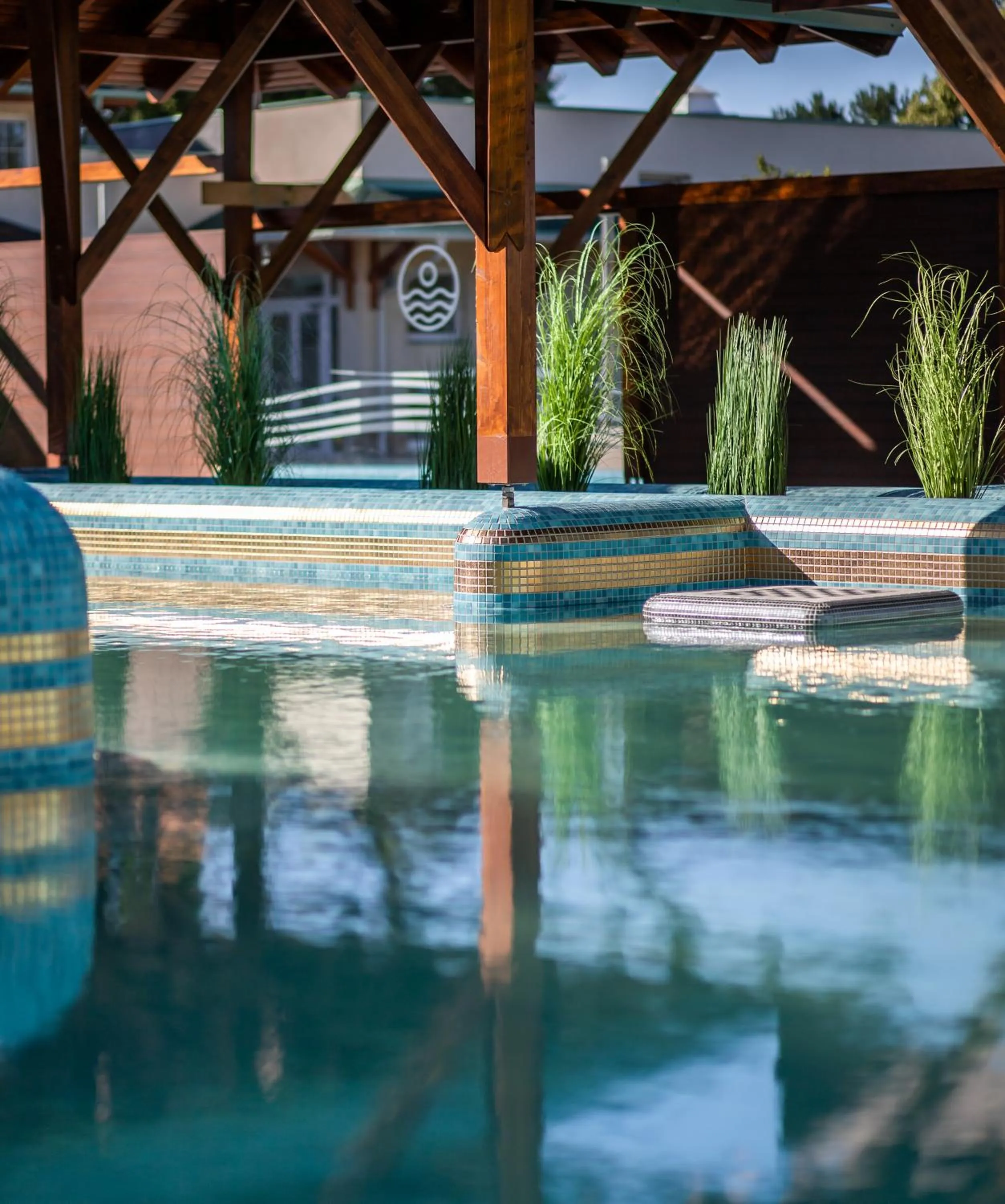 Hot Spring Bath in Aqua Hotel Termál