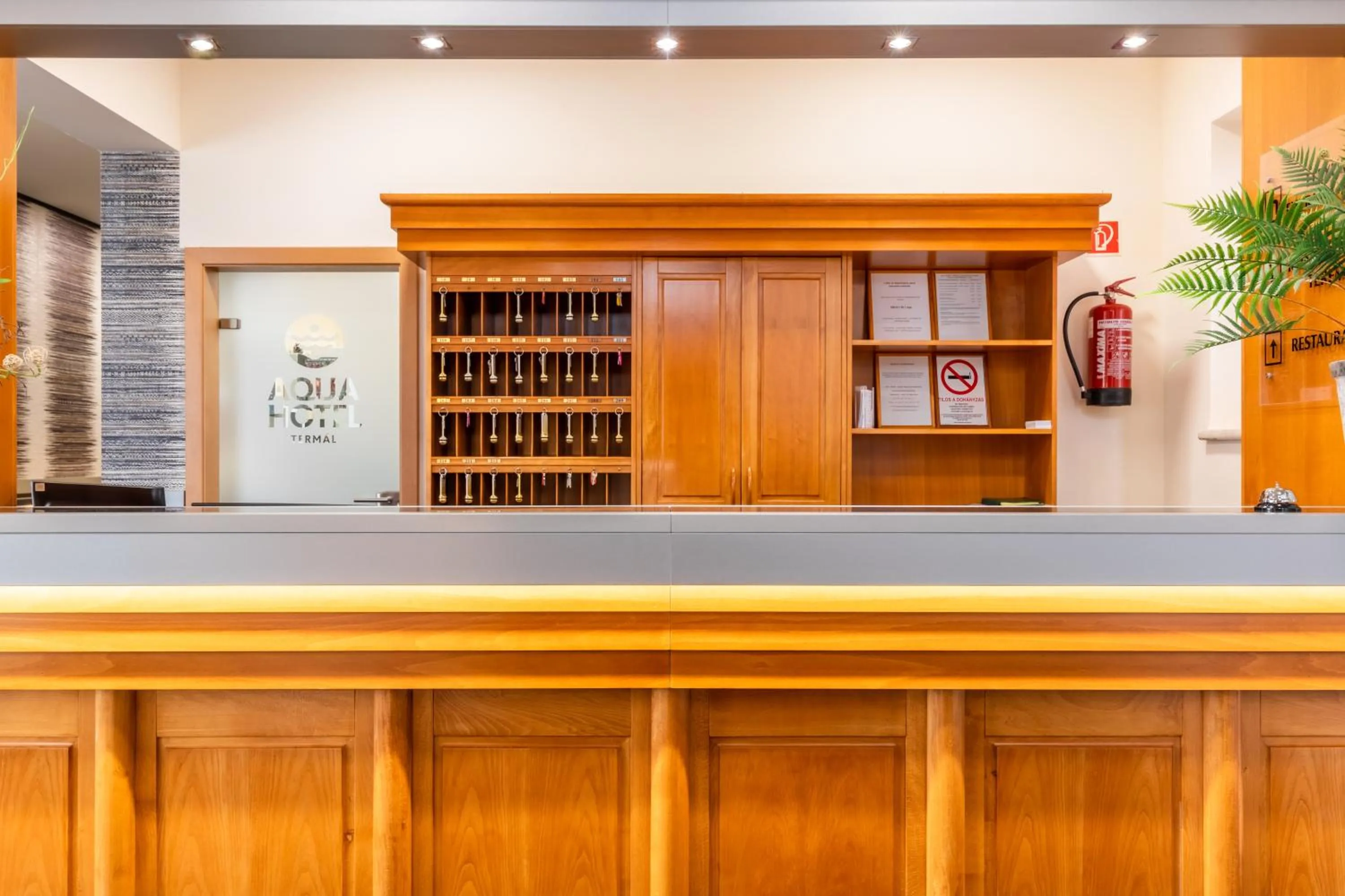 Lobby or reception in Aqua Hotel Termál