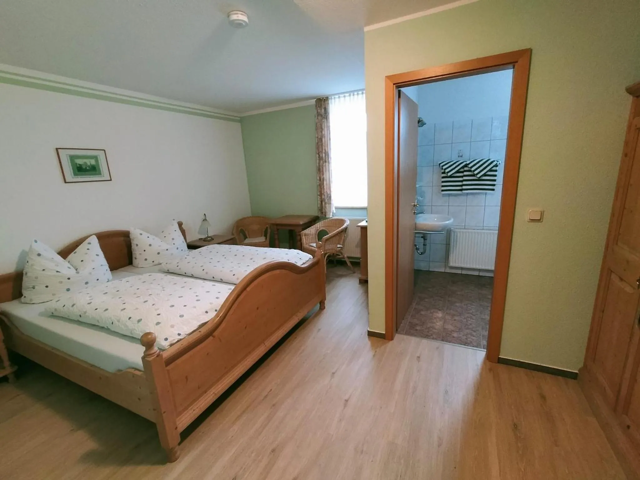 Photo of the whole room, Bed in Pension Breitenborn