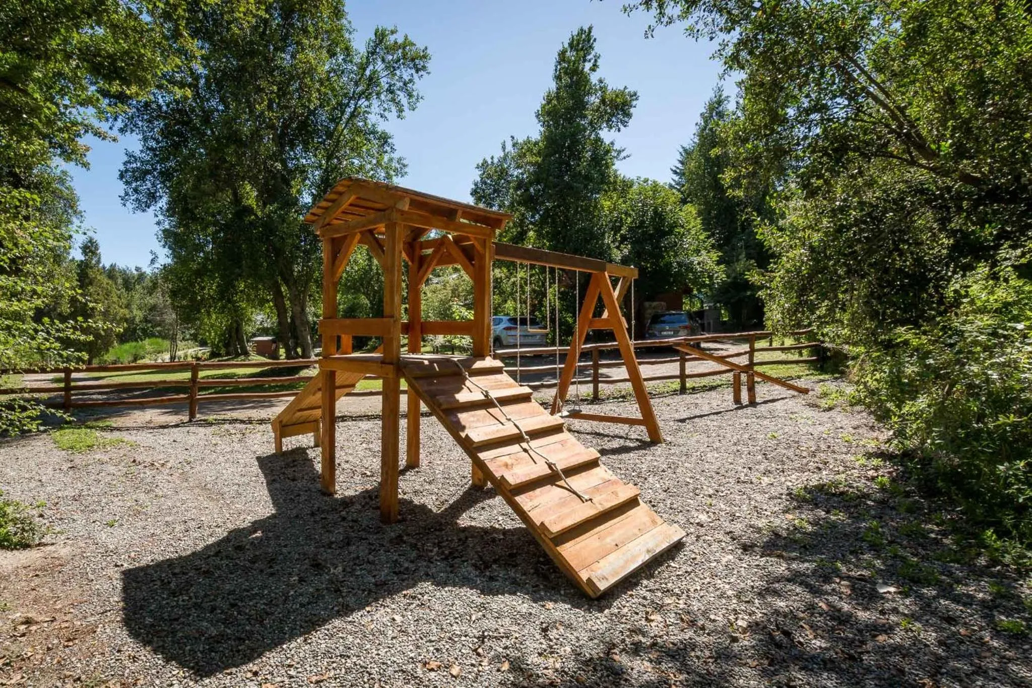 Children play ground in Solar Selvana - Casas de montaña