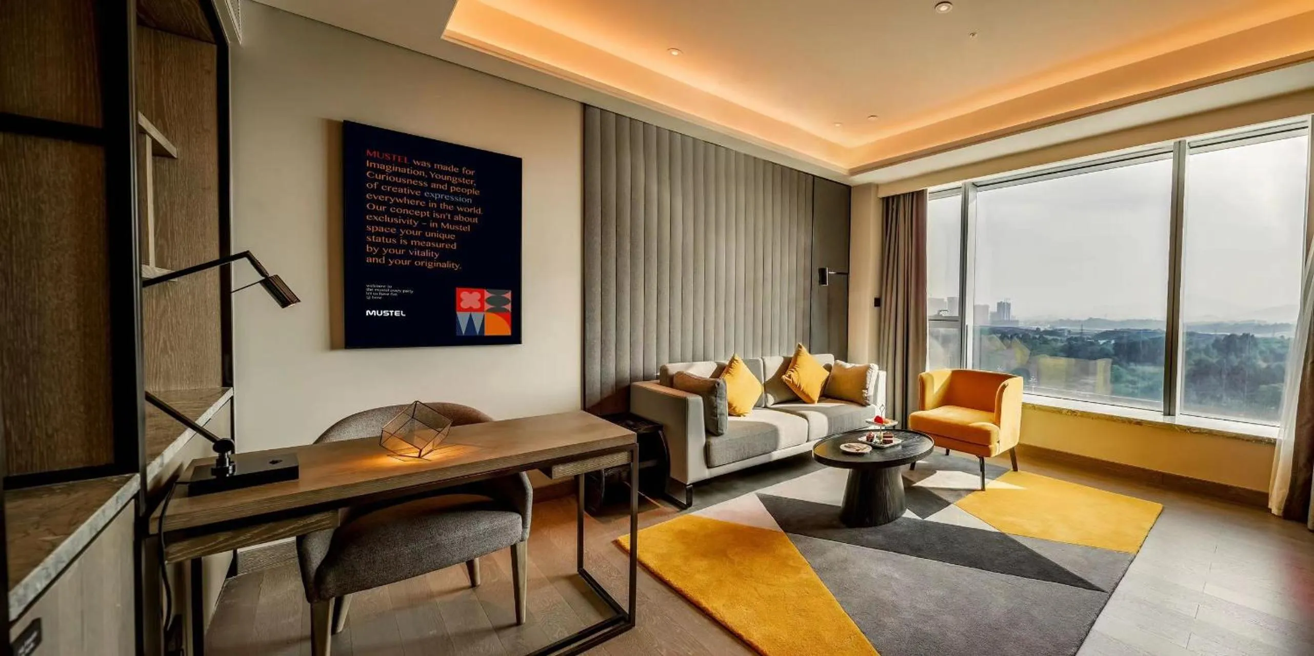 Living room in Mustel Hotel Knowledge City Guangzhou