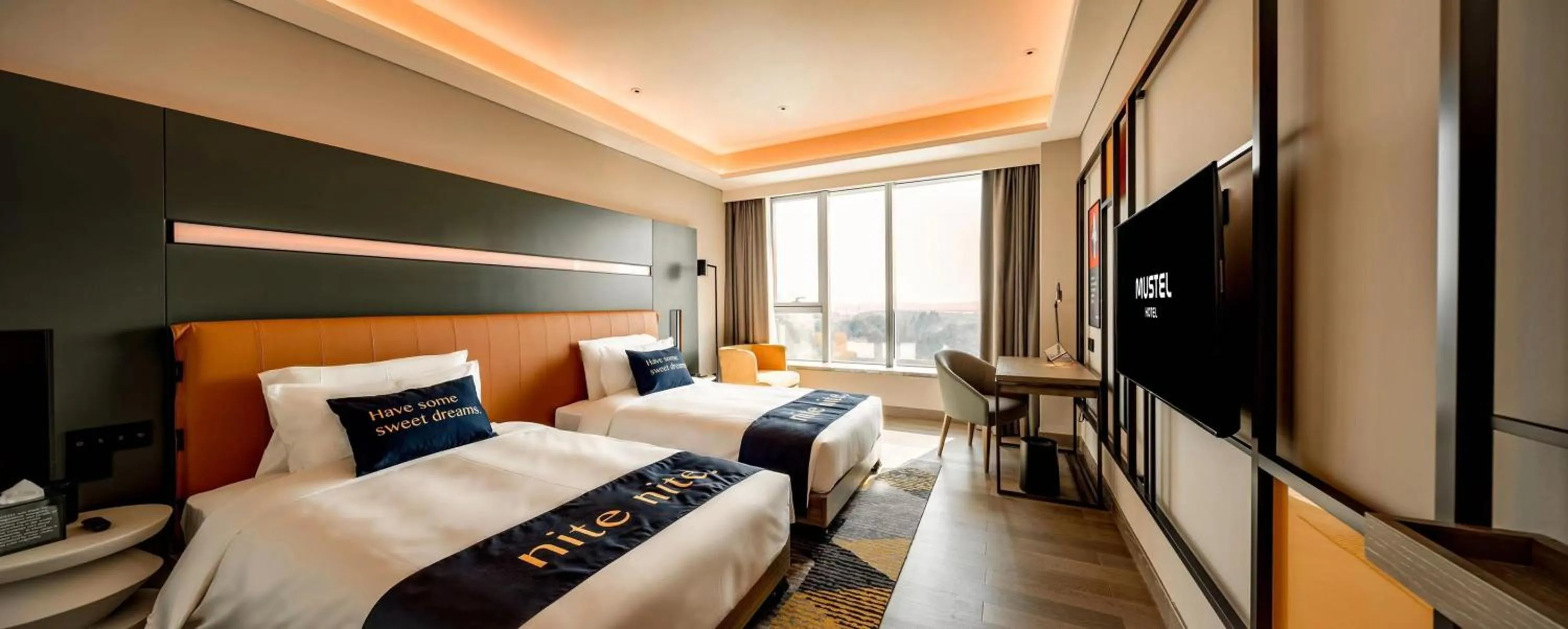 Photo of the whole room, Bed in Mustel Hotel Knowledge City Guangzhou