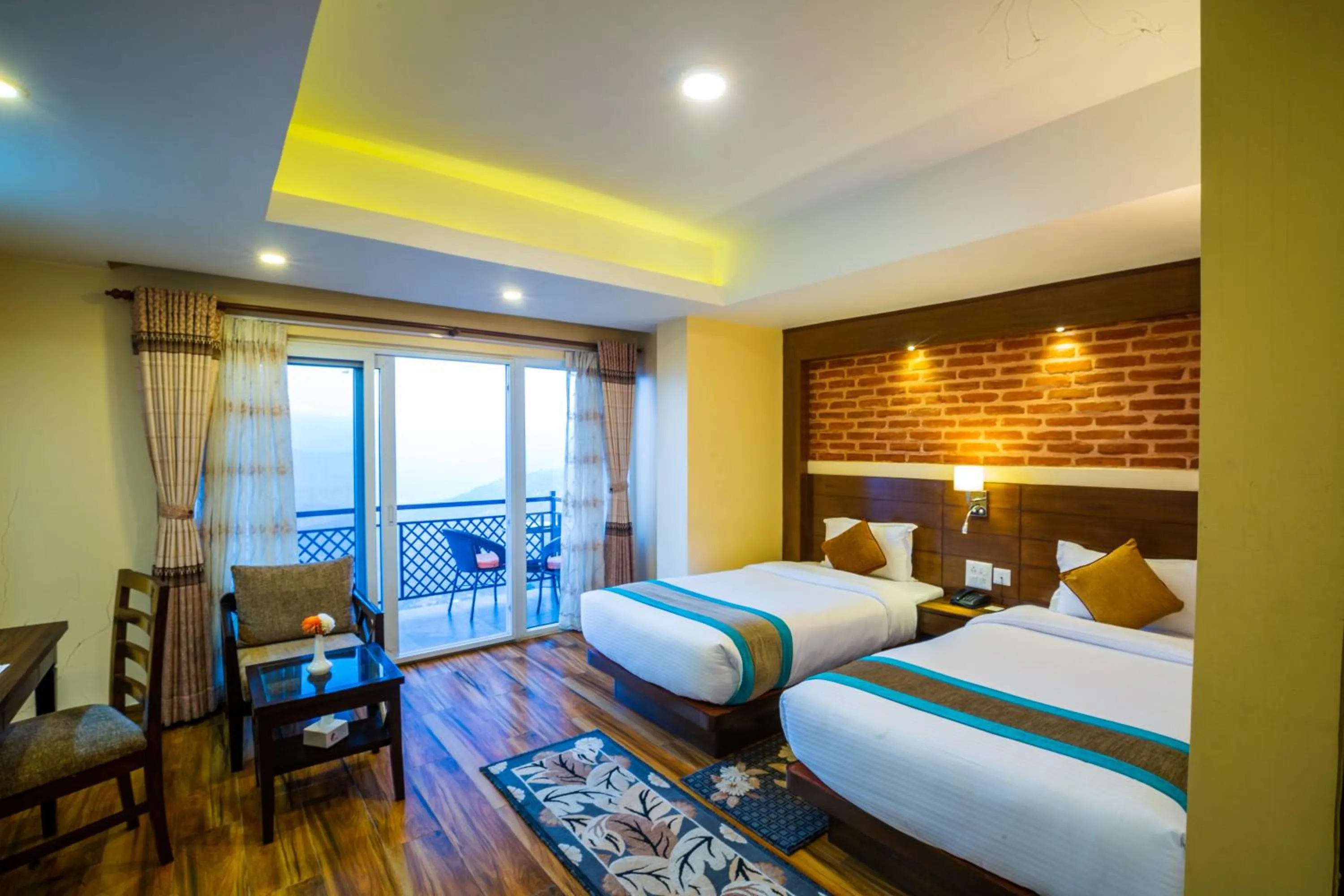 Family, Bed in Himalaya Drishya Resort