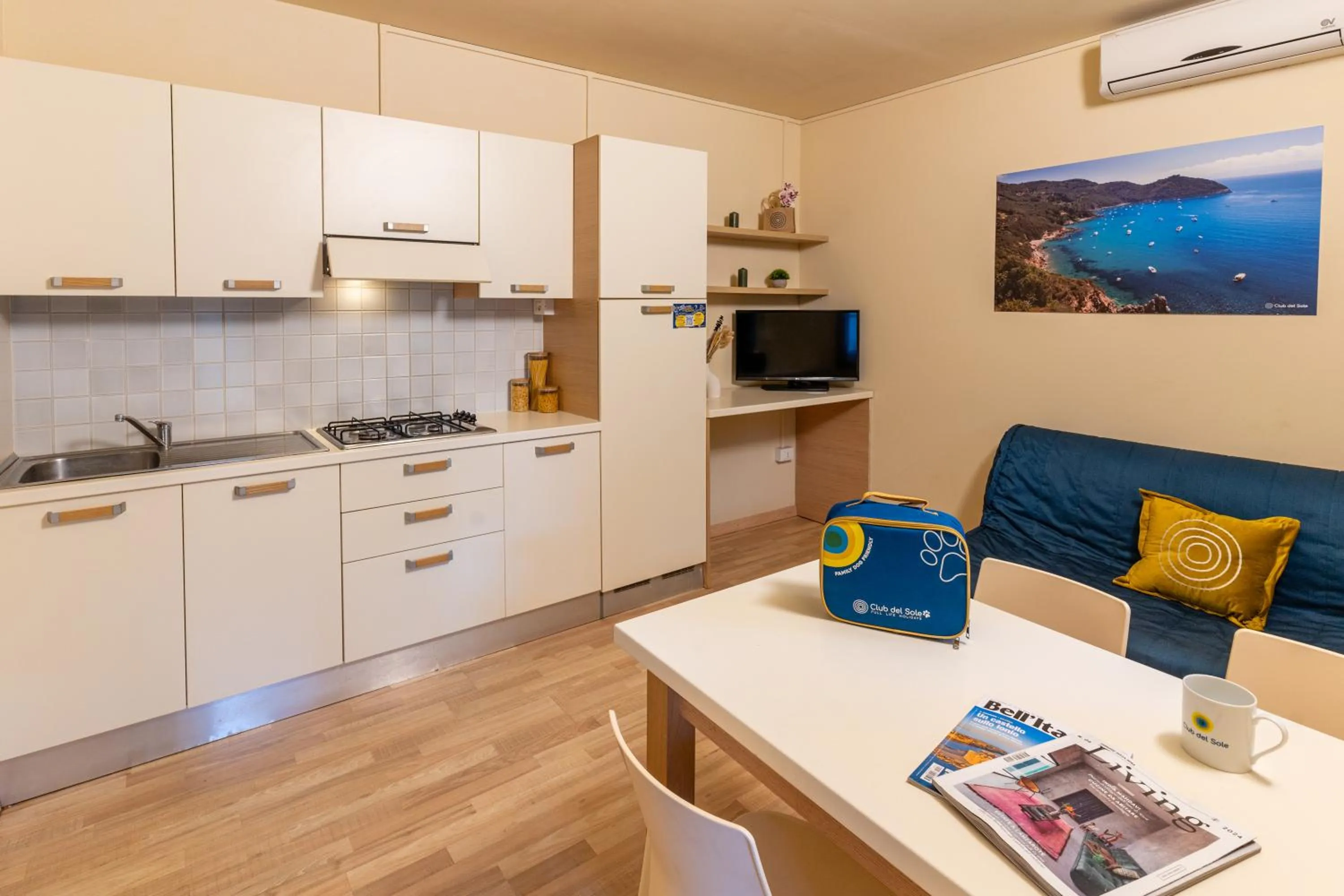 Living room in Club del Sole Orbetello Family Collection