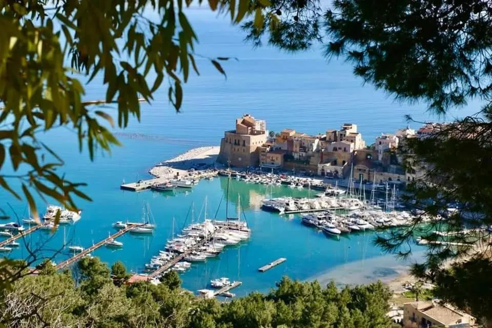 Landmark view in macchia mediterranea