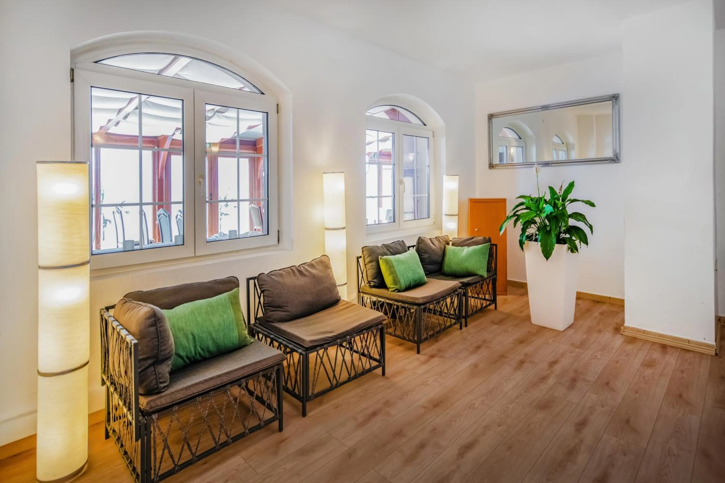 Seating area in Hotel Kiss