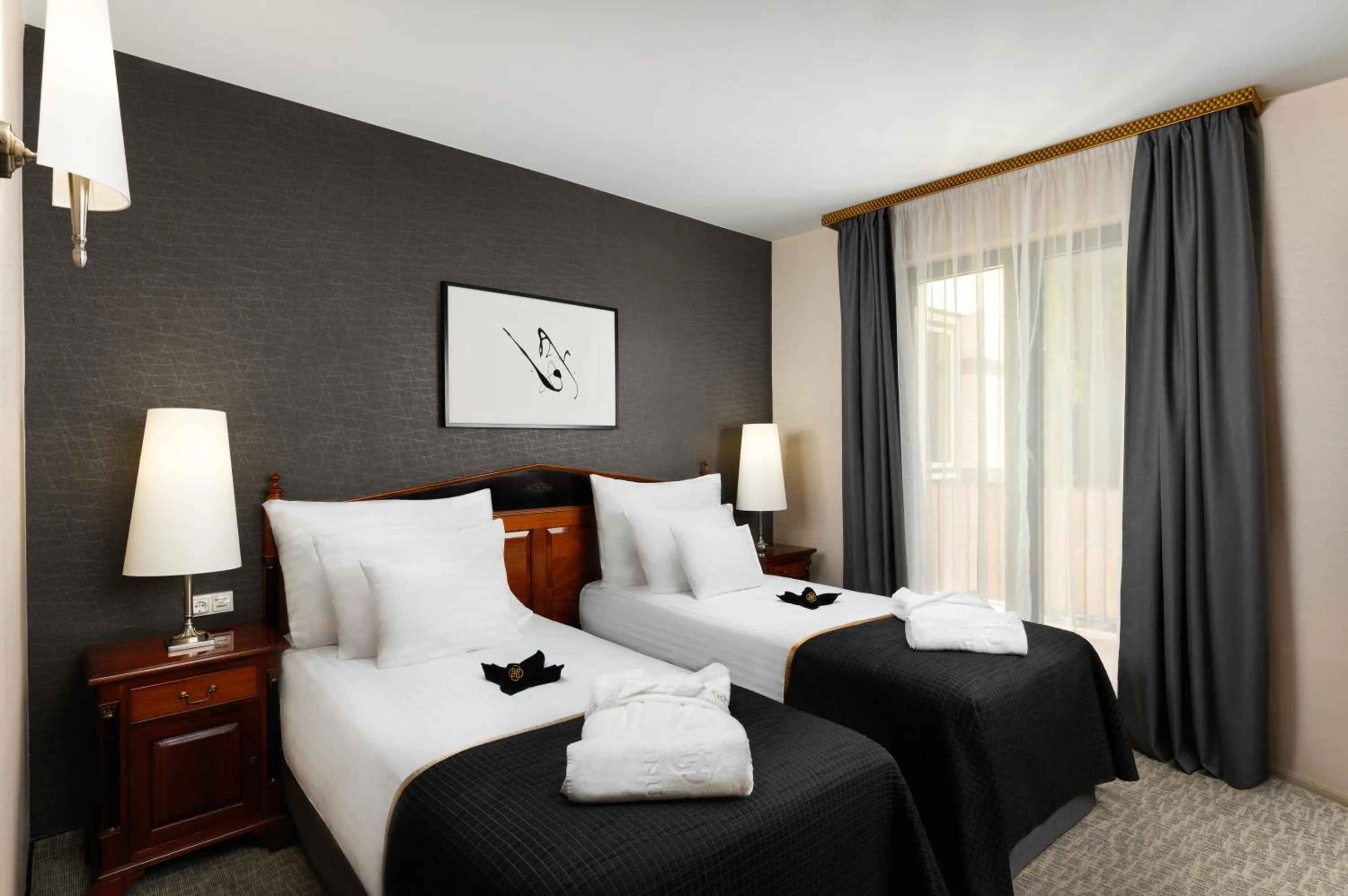 Bed in Hotel Divinus