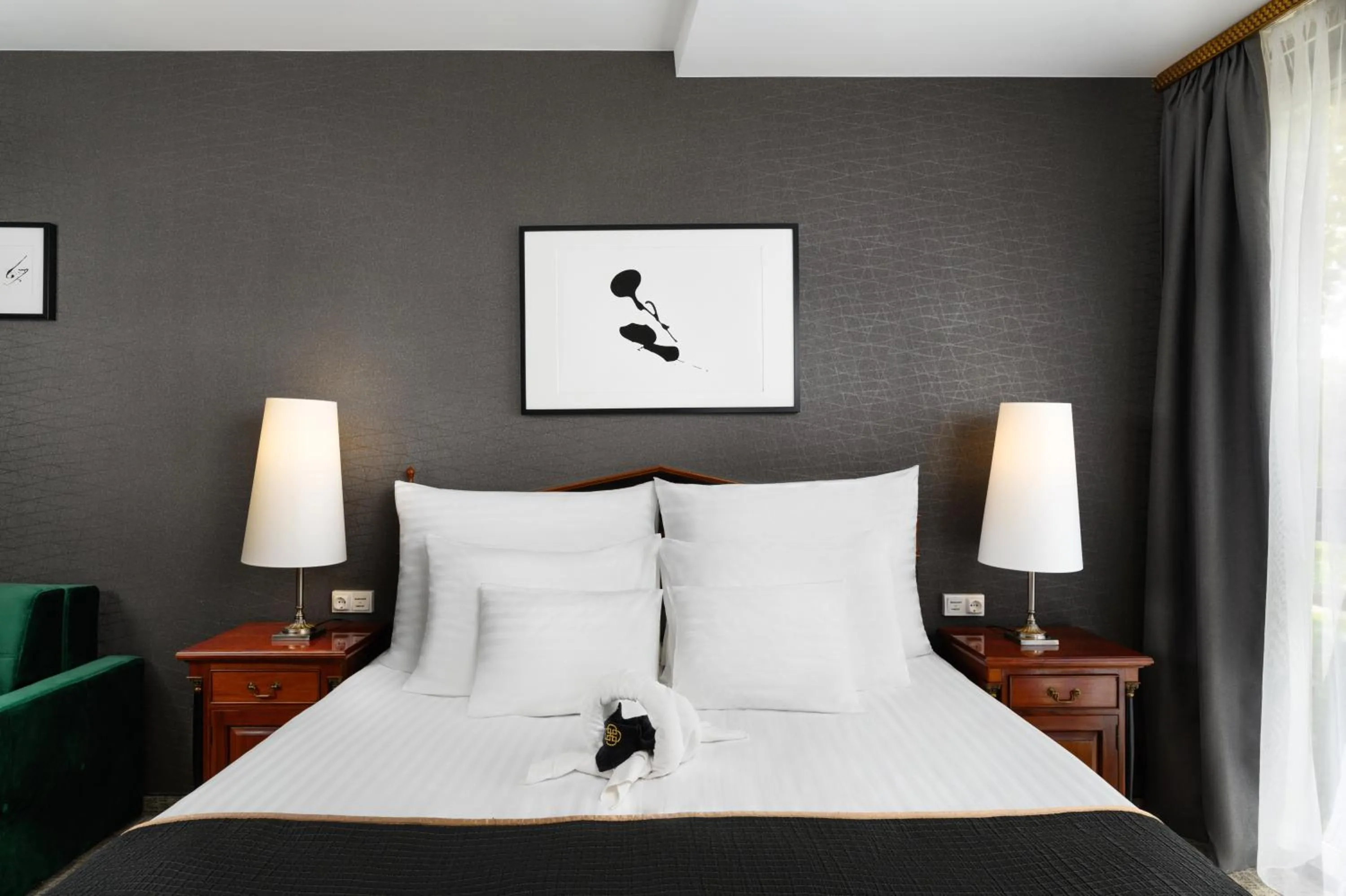 Bed in Hotel Divinus