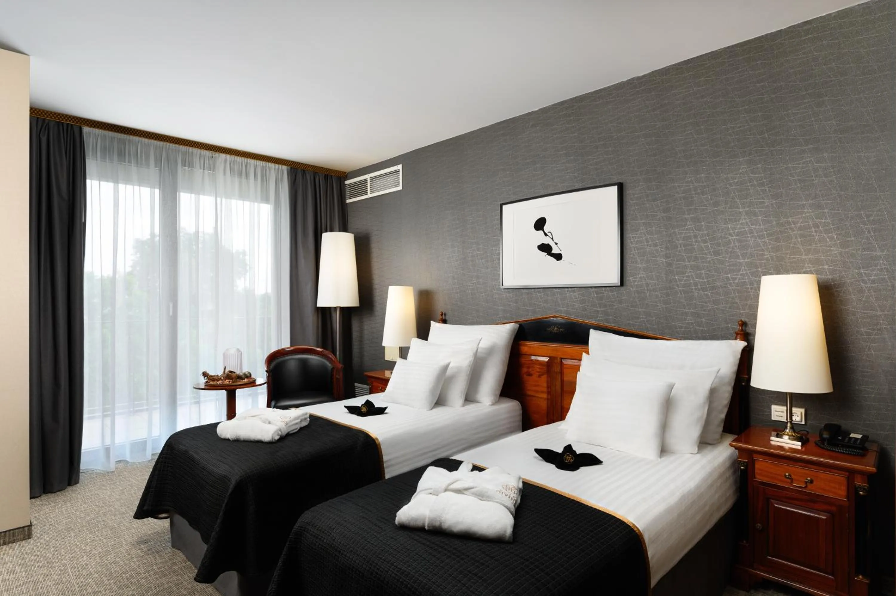 Bed in Hotel Divinus