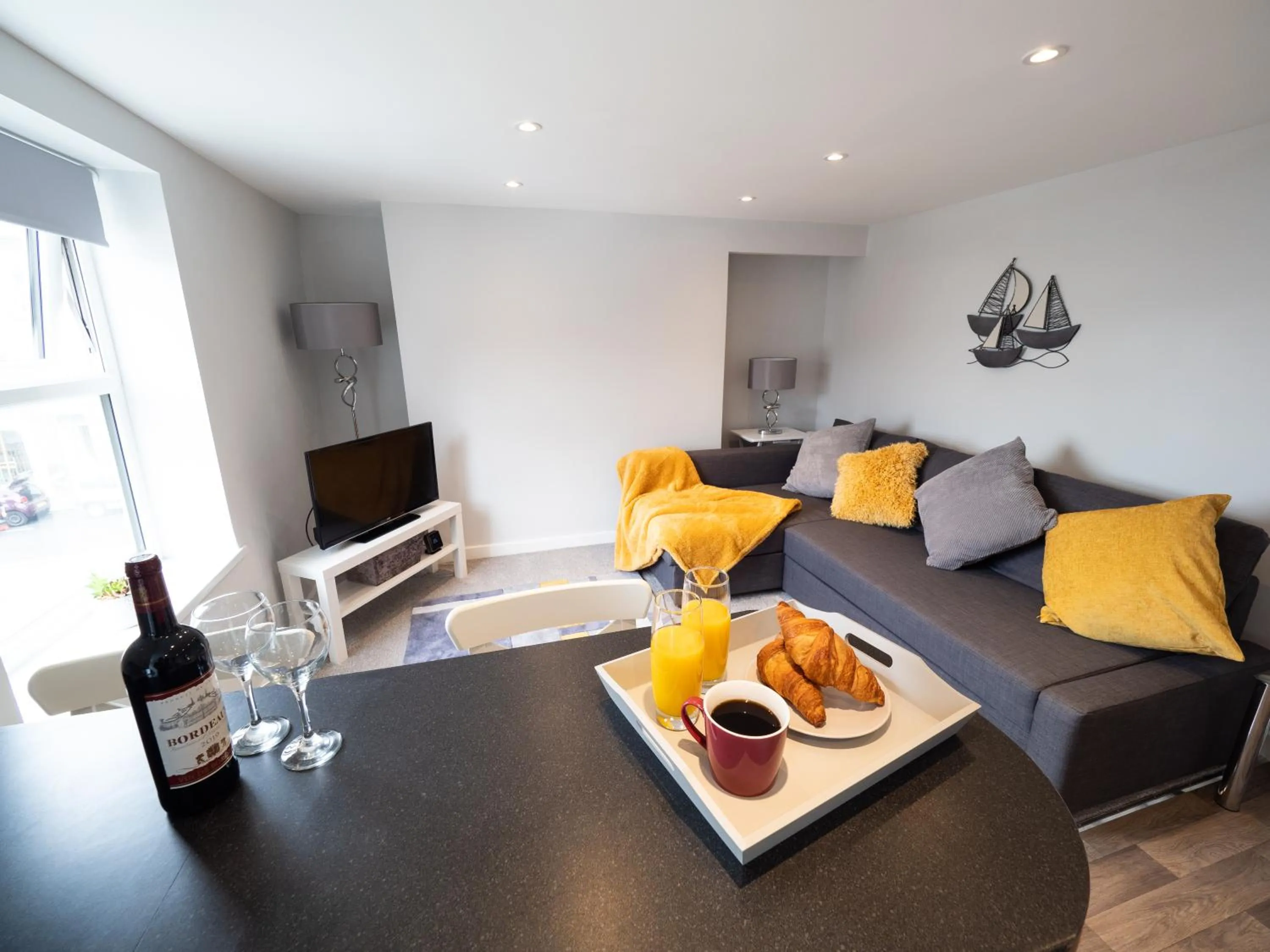 Living room in Sea View House