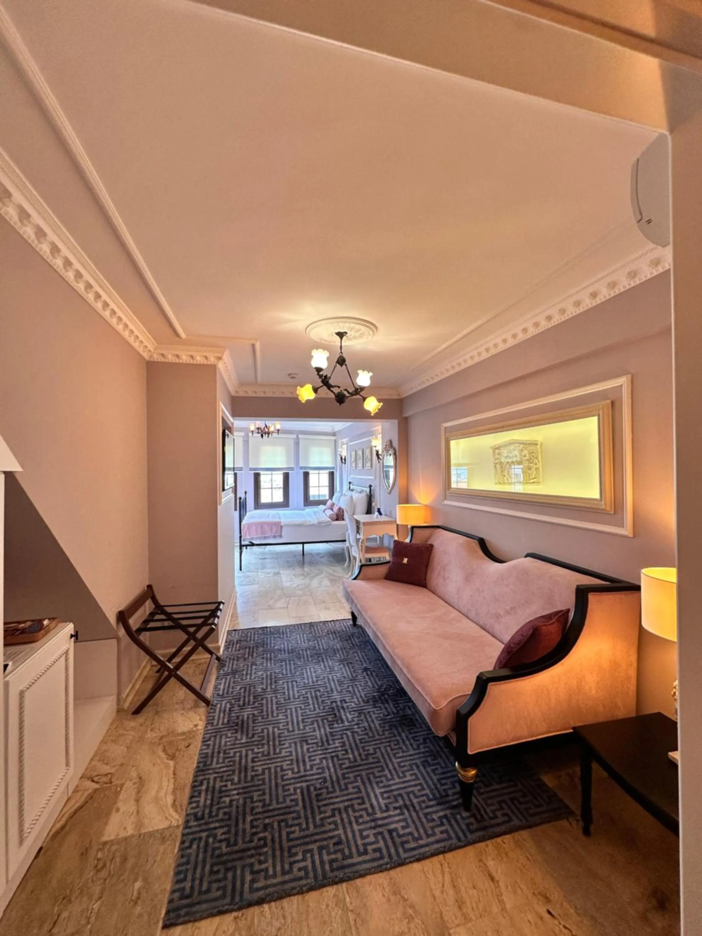 Seating area, Bed in Villa Ephesus Hotel