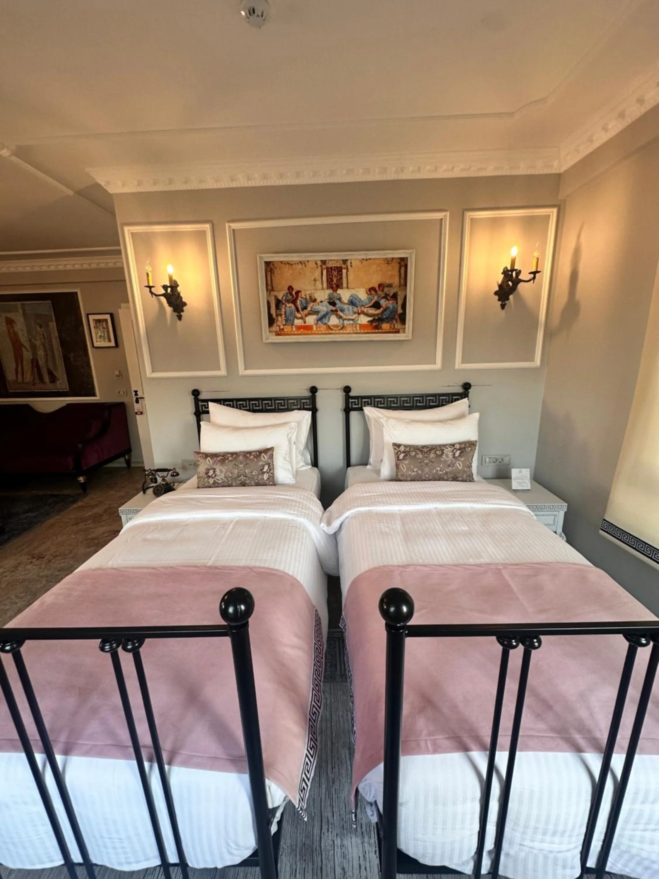 Bed in Villa Ephesus Hotel