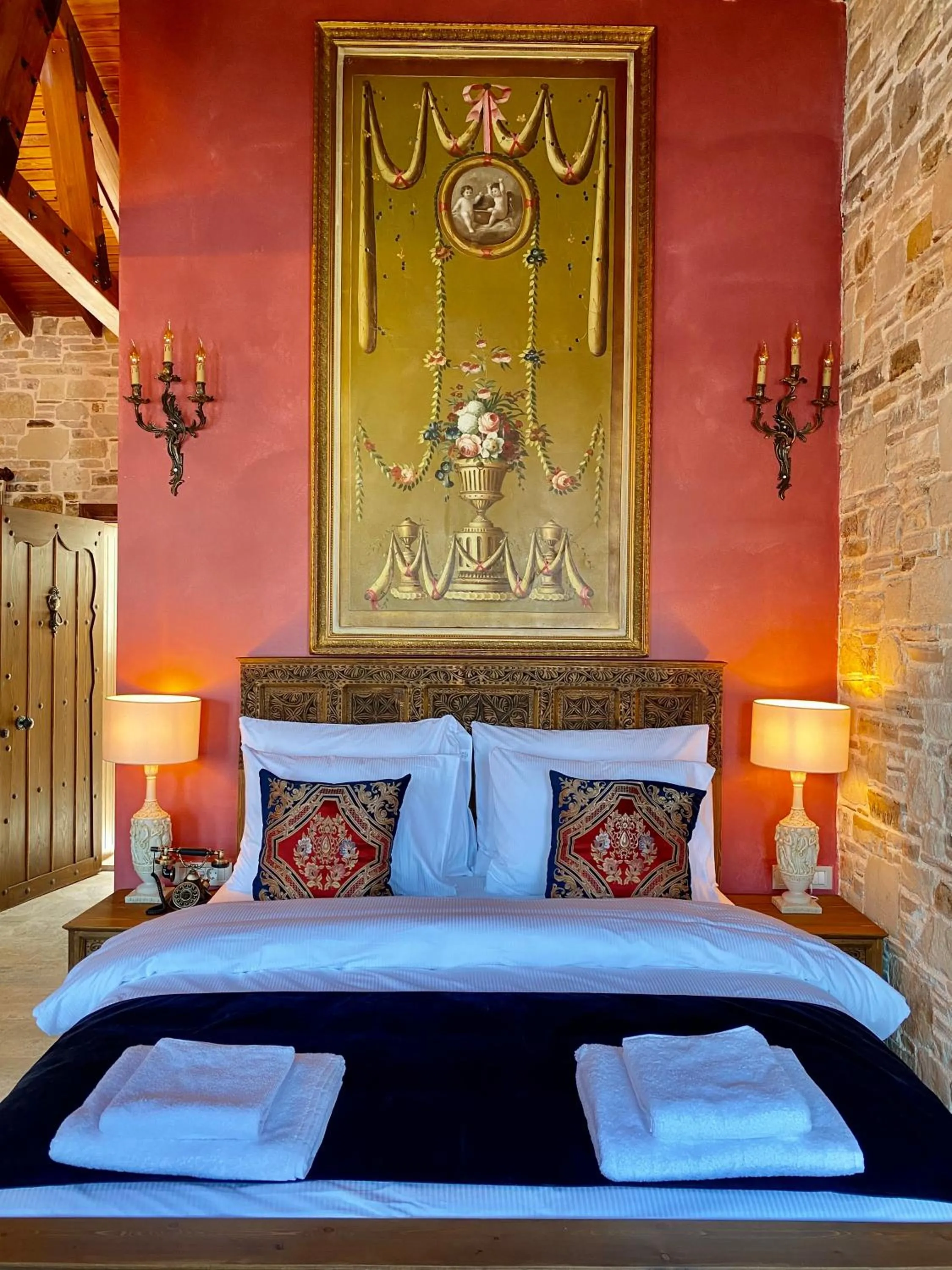 Bed in Villa Ephesus Hotel