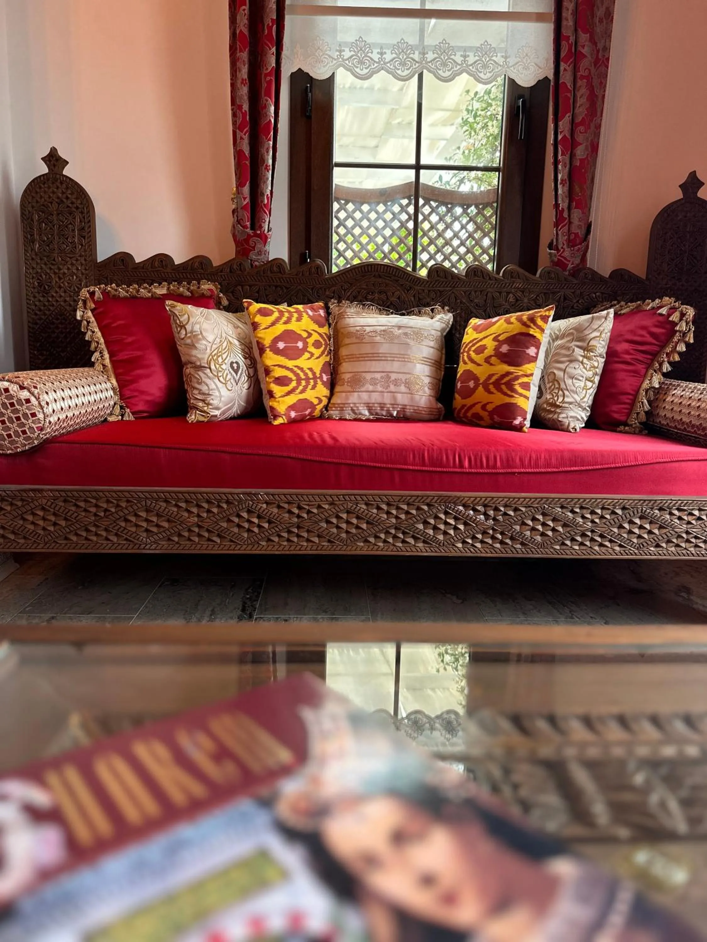 Seating area in Villa Ephesus Hotel