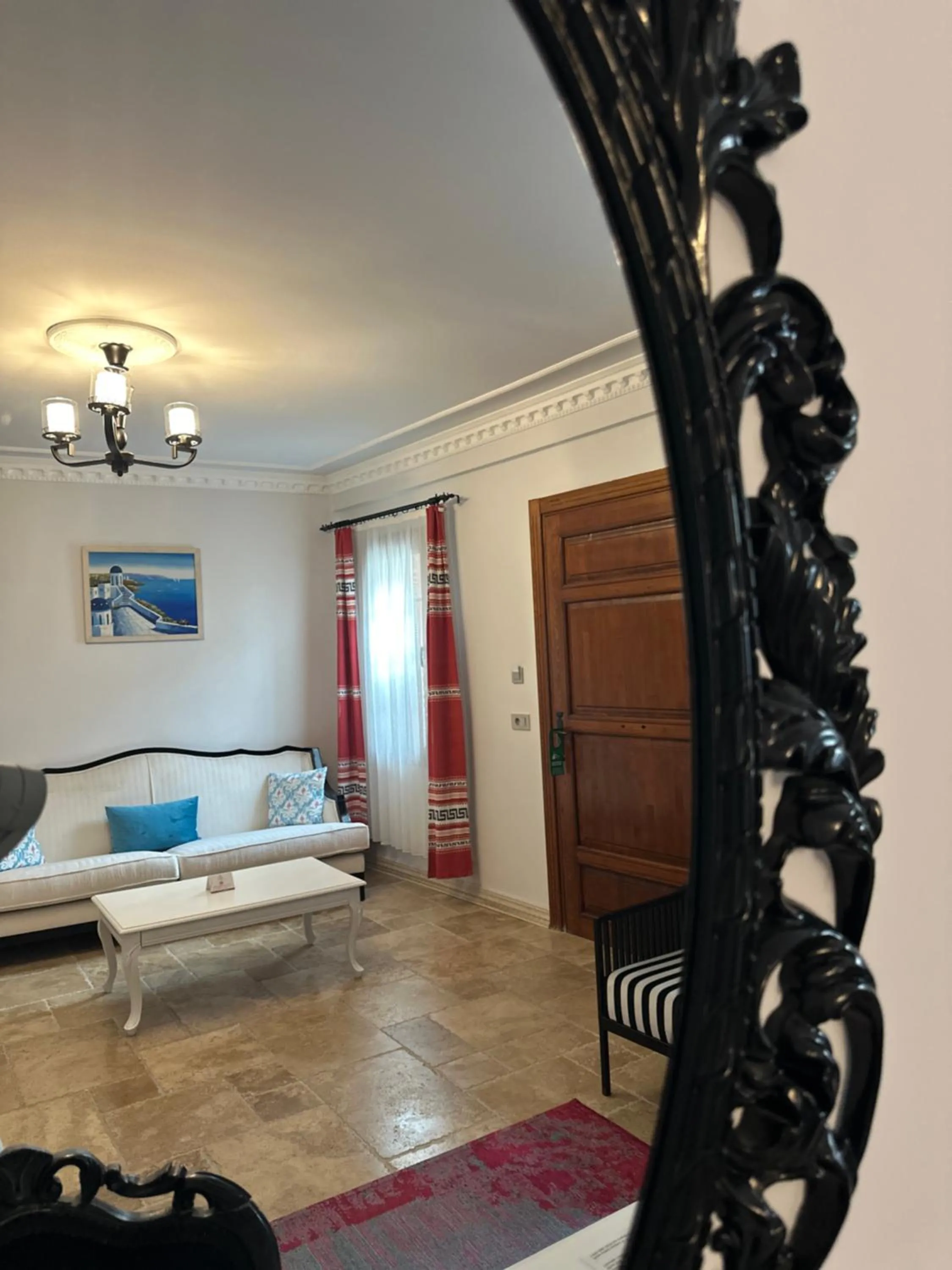 Seating area, Bed in Villa Ephesus Hotel