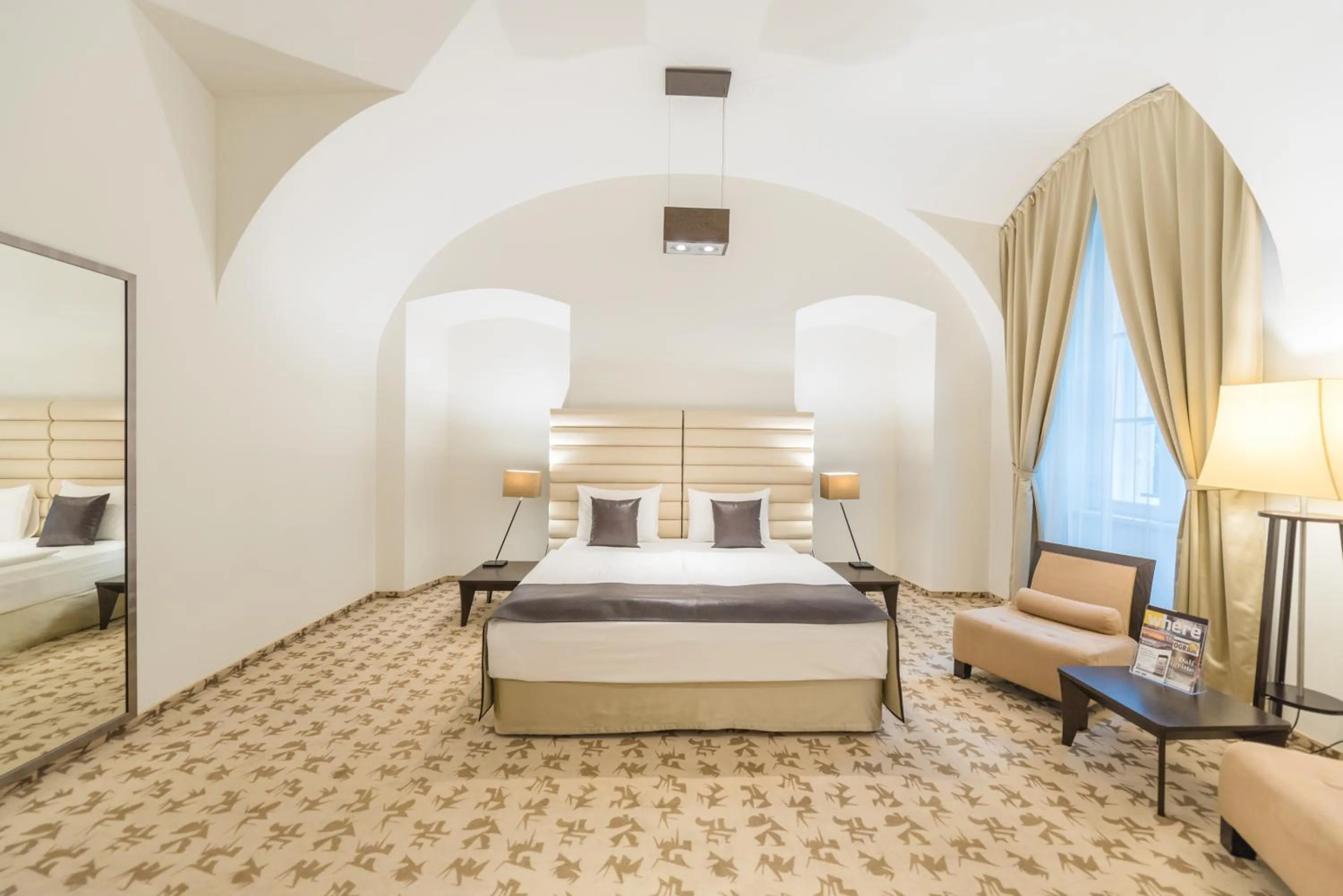 Bed in Buda Castle Hotel Budapest