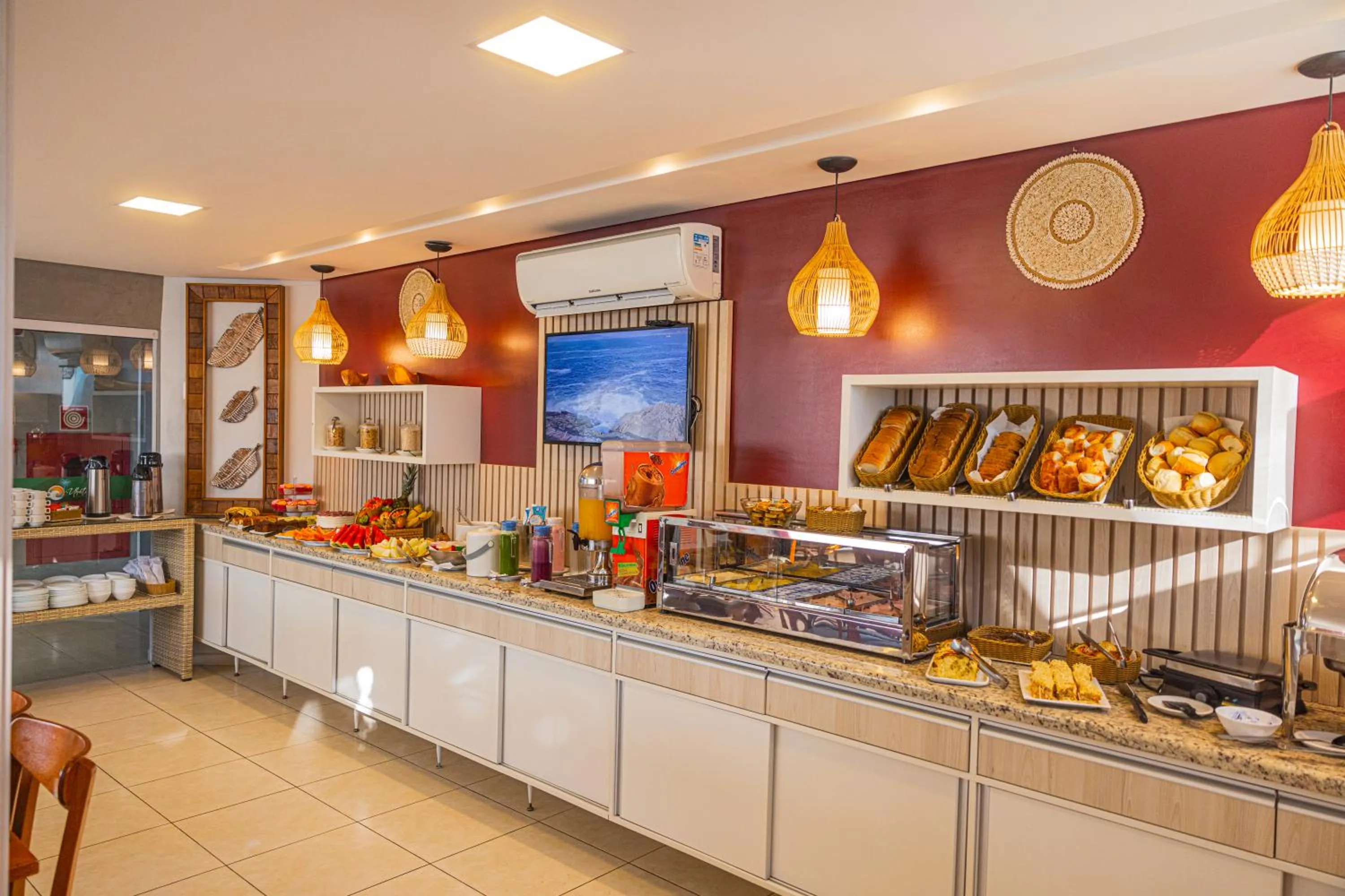 Buffet breakfast in Ubatuba Praia Hotel