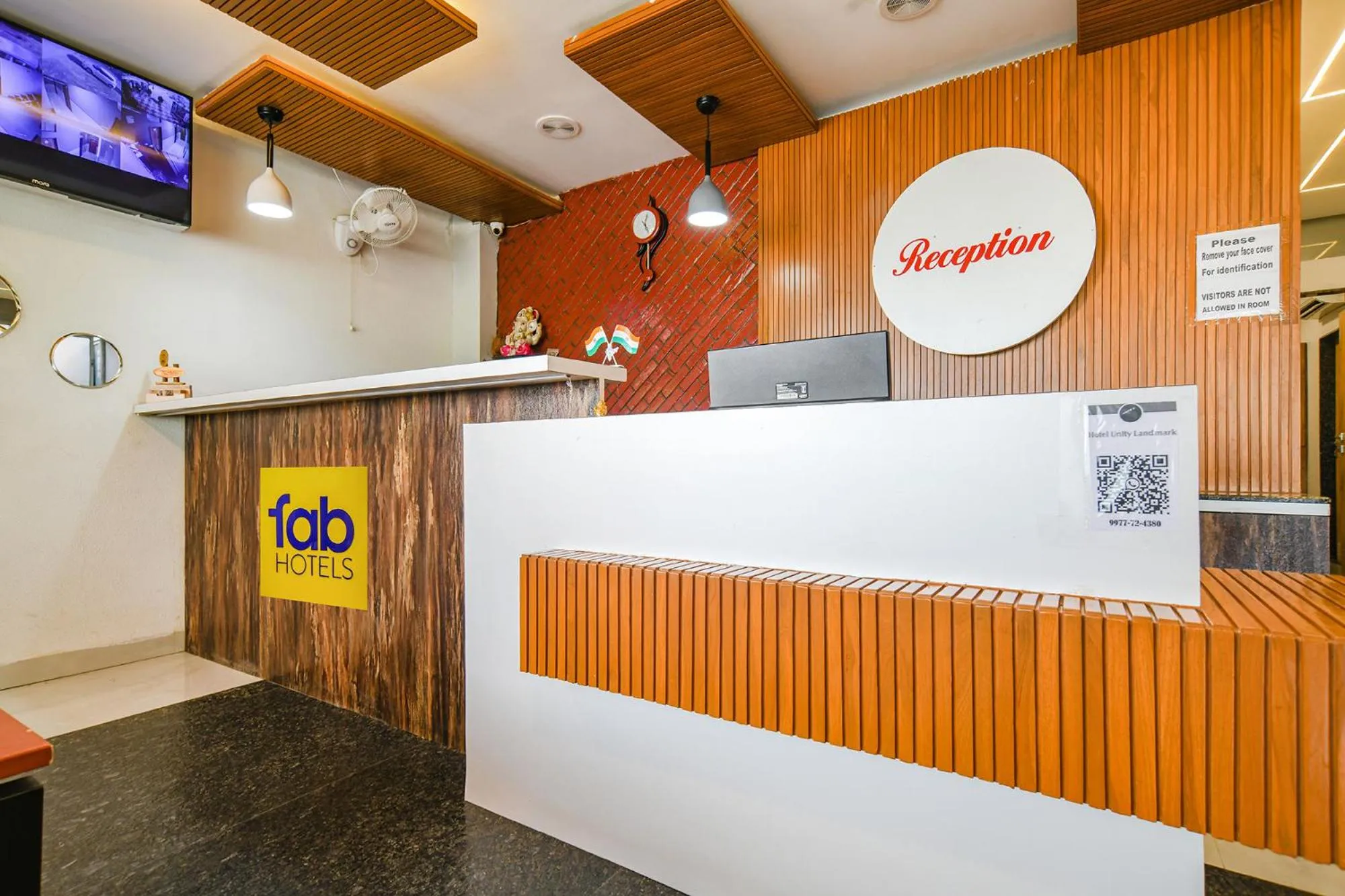 Lobby or reception in FabHotel Unity Landmark