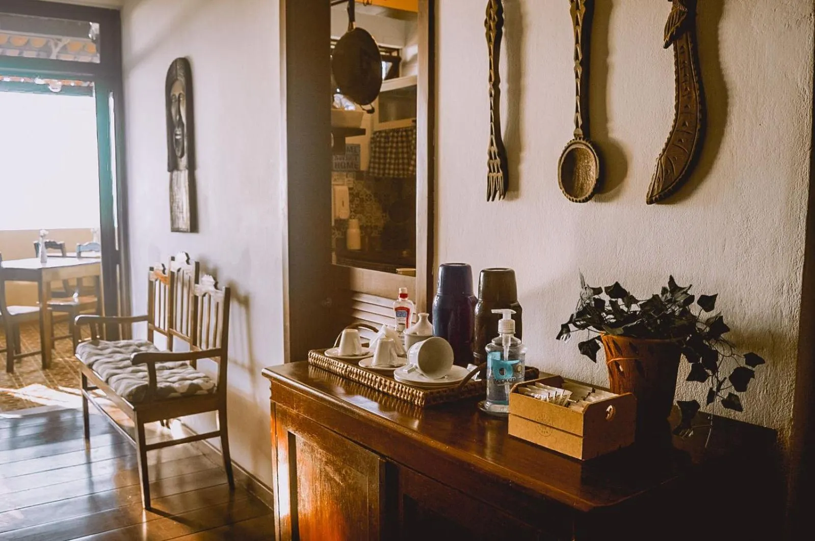 Balcony/Terrace in Pousada Beija Flor