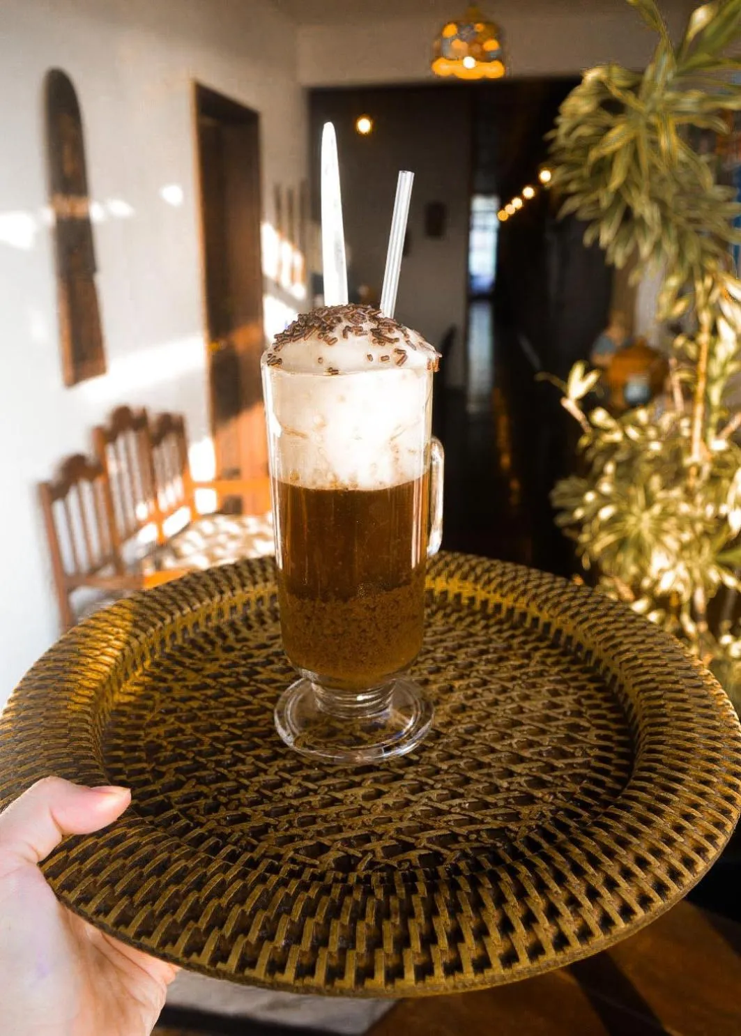 Balcony/Terrace in Pousada Beija Flor