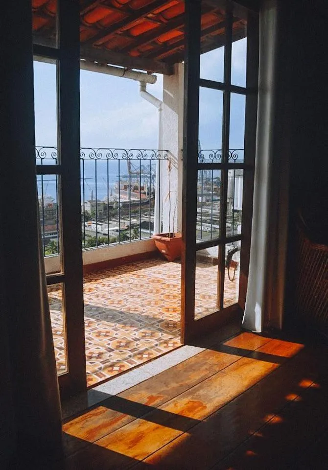 Balcony/Terrace in Pousada Beija Flor
