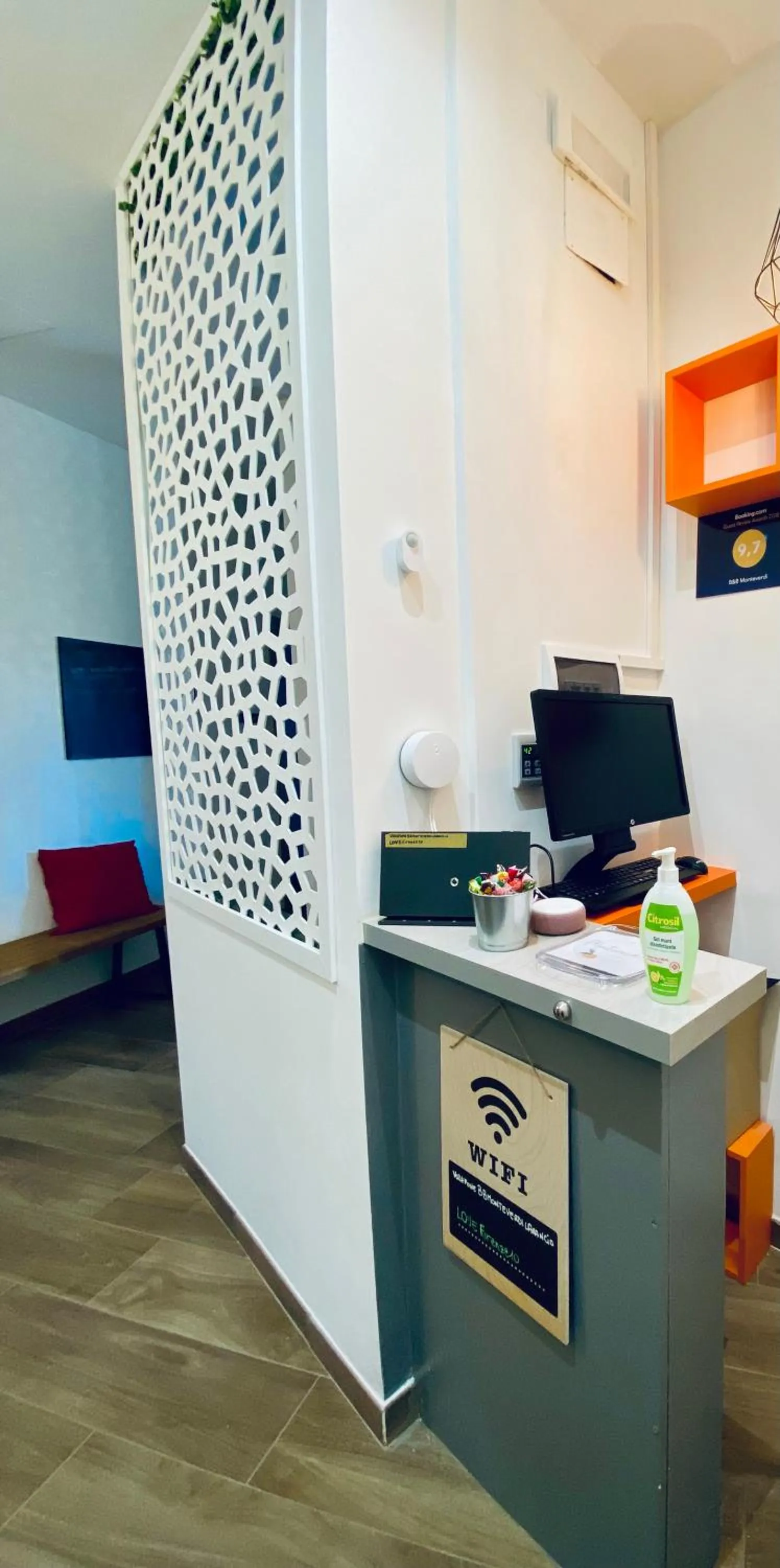 Lobby or reception in B&B Monteverdi L'Arancio