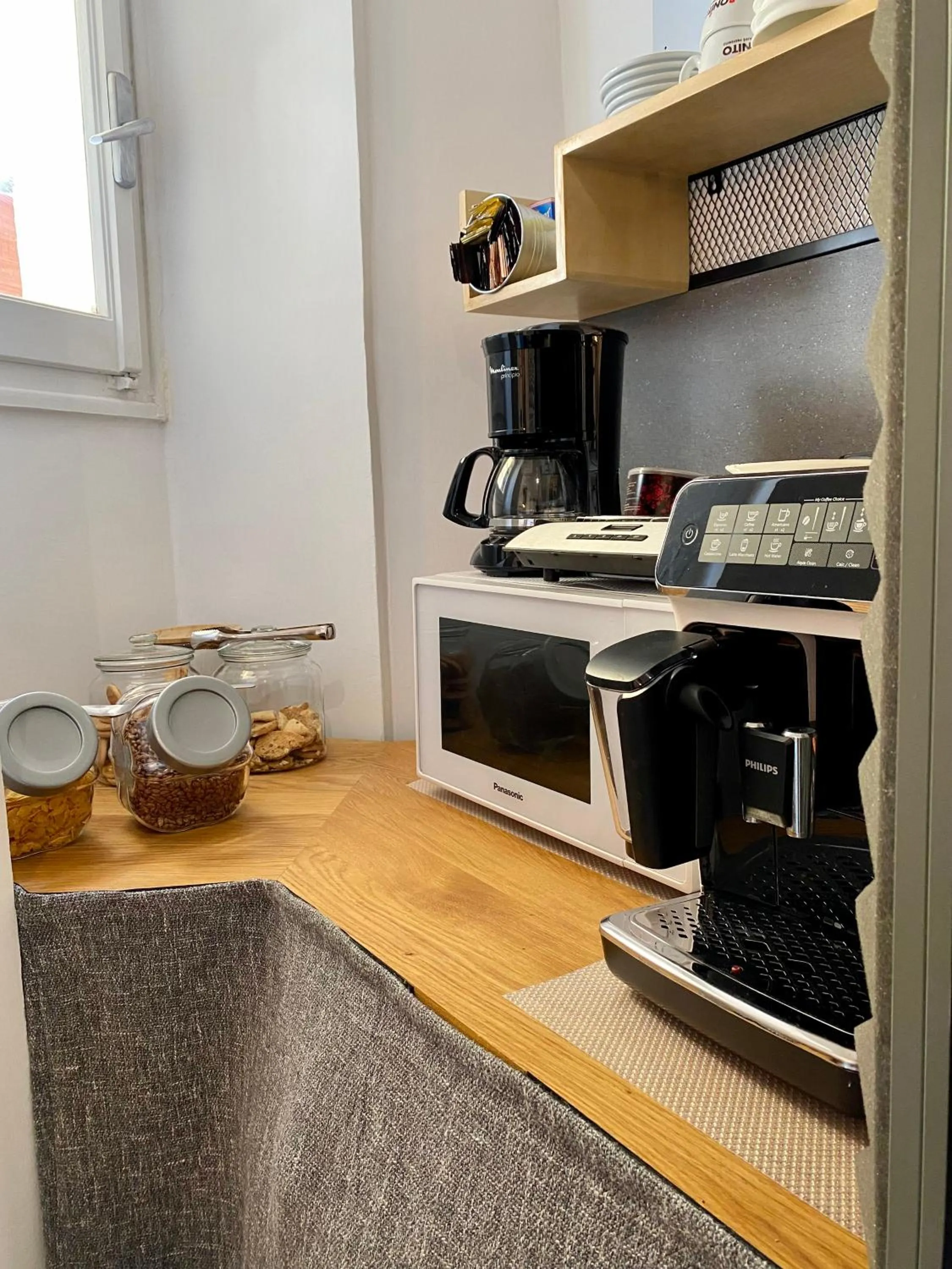 Communal kitchen in B&B Monteverdi L'Arancio