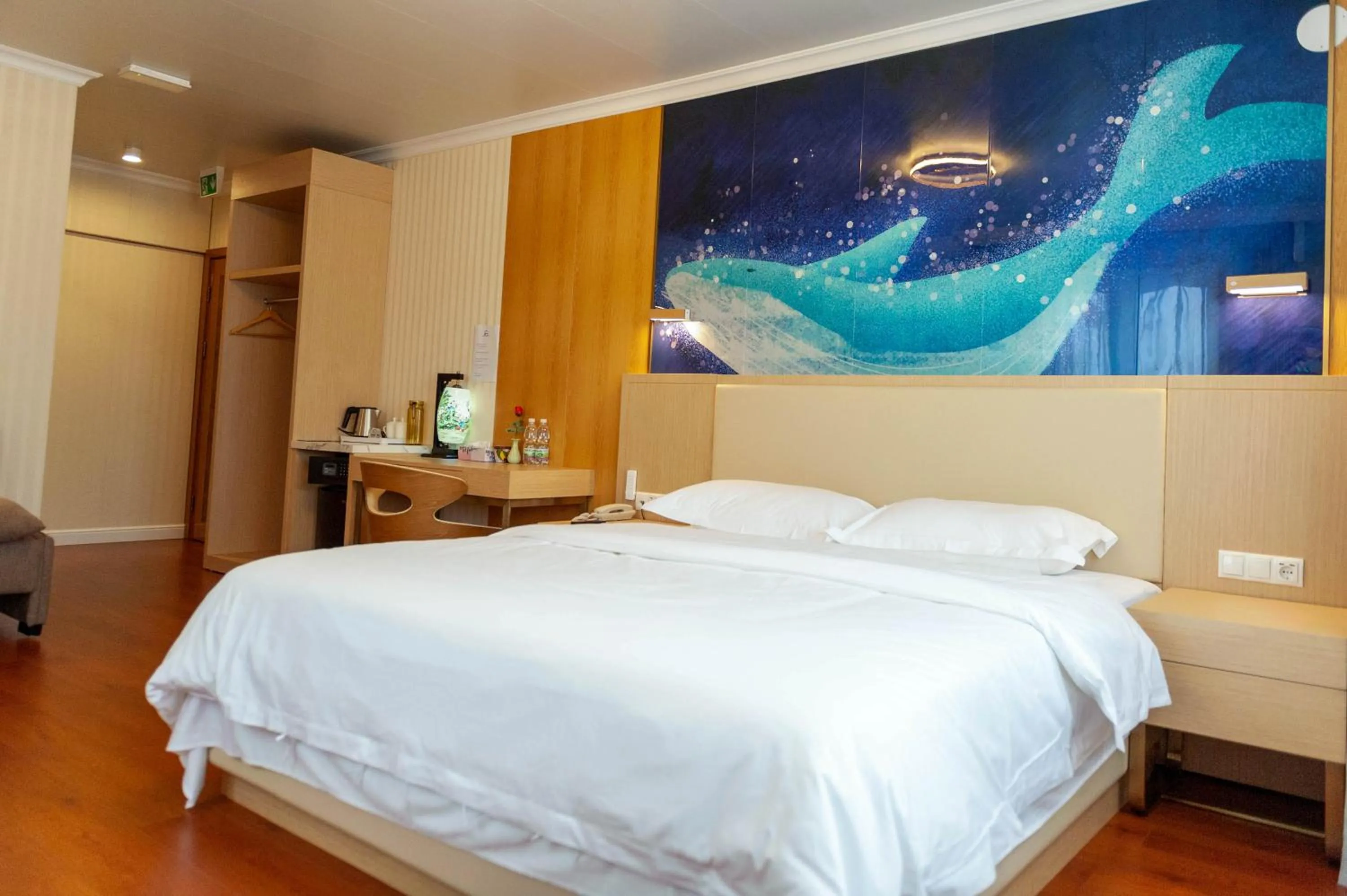 Bed in Mr.Liao Hotel