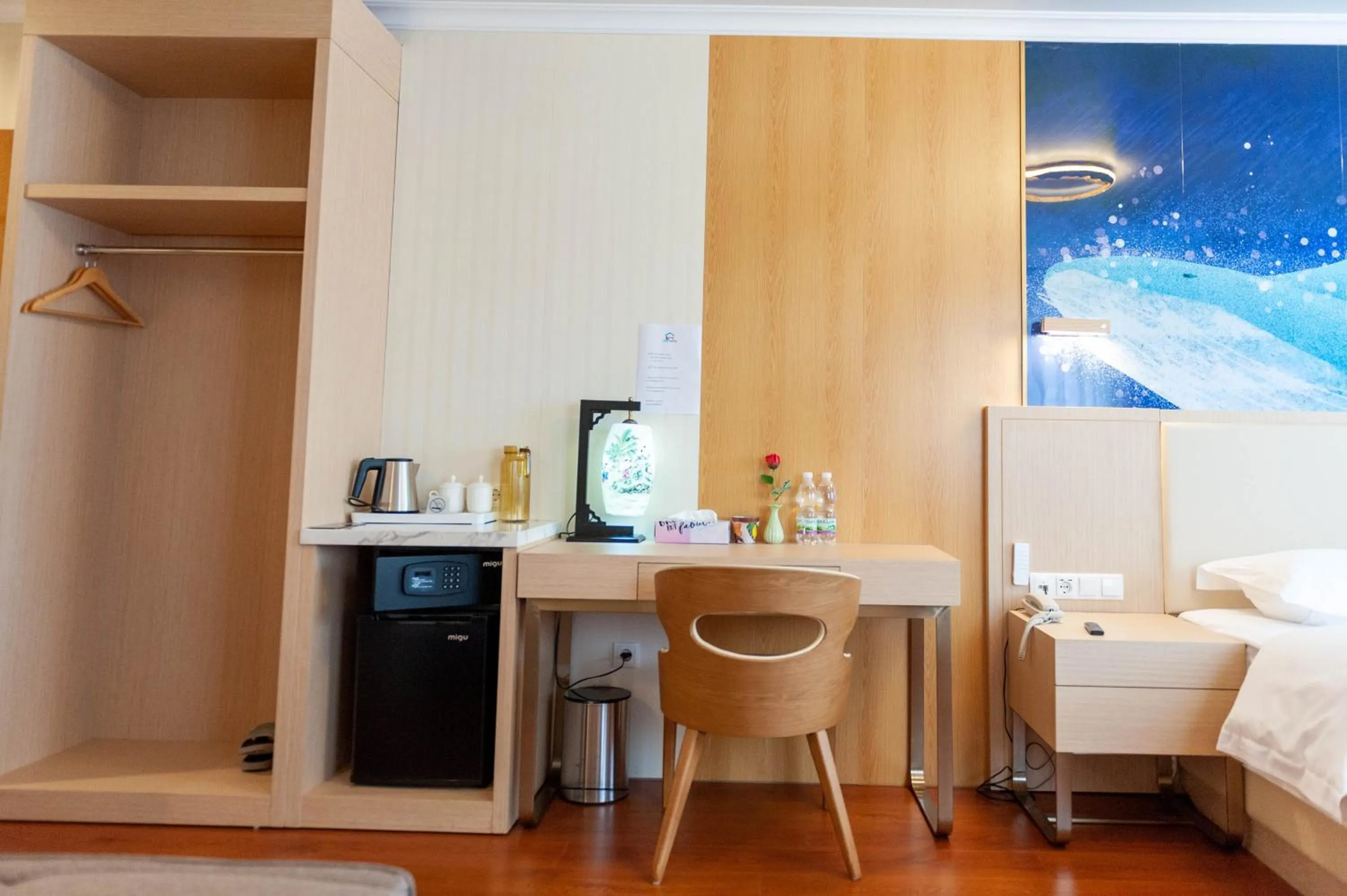 Bed in Mr.Liao Hotel