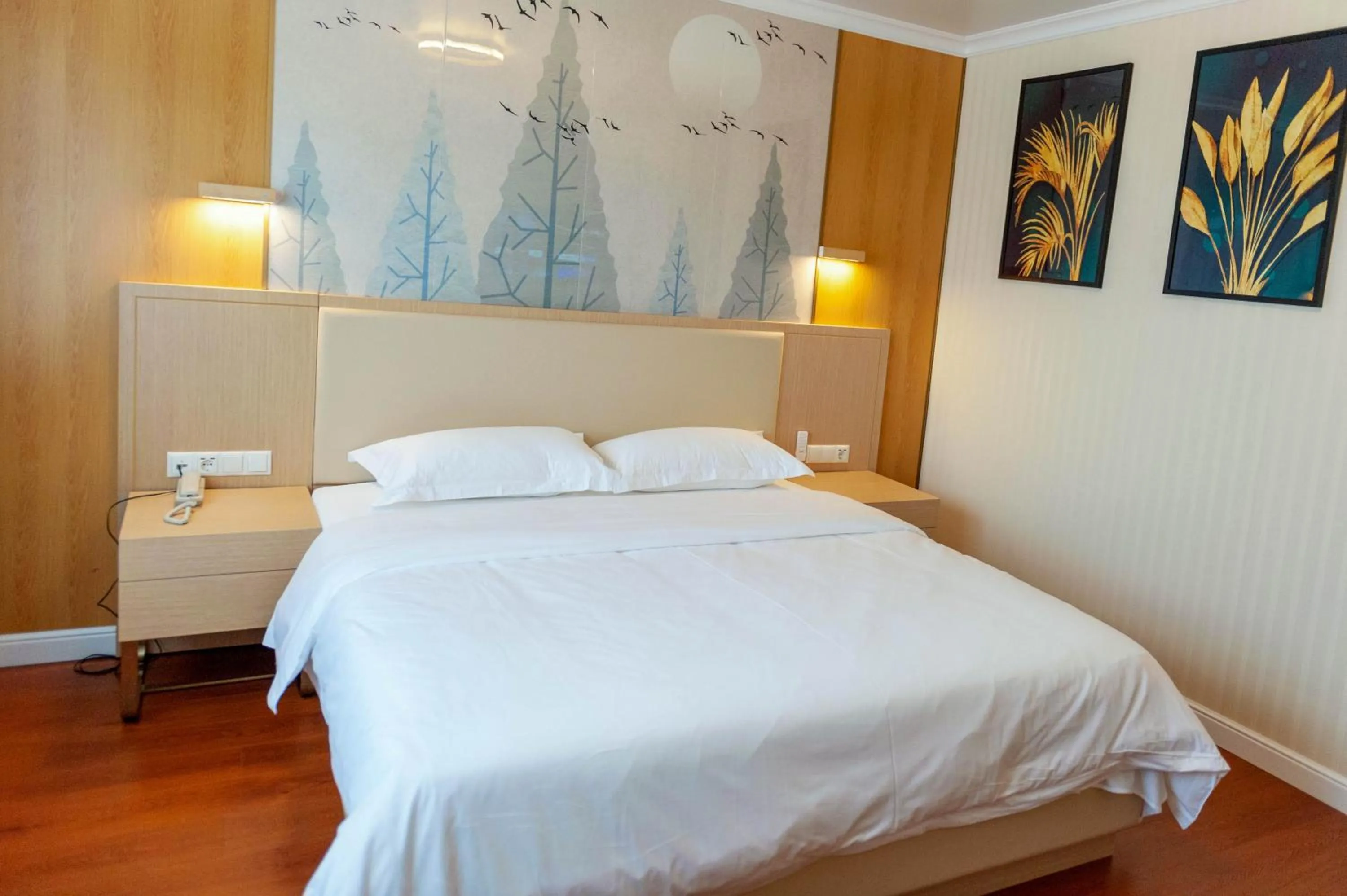 Bed in Mr.Liao Hotel