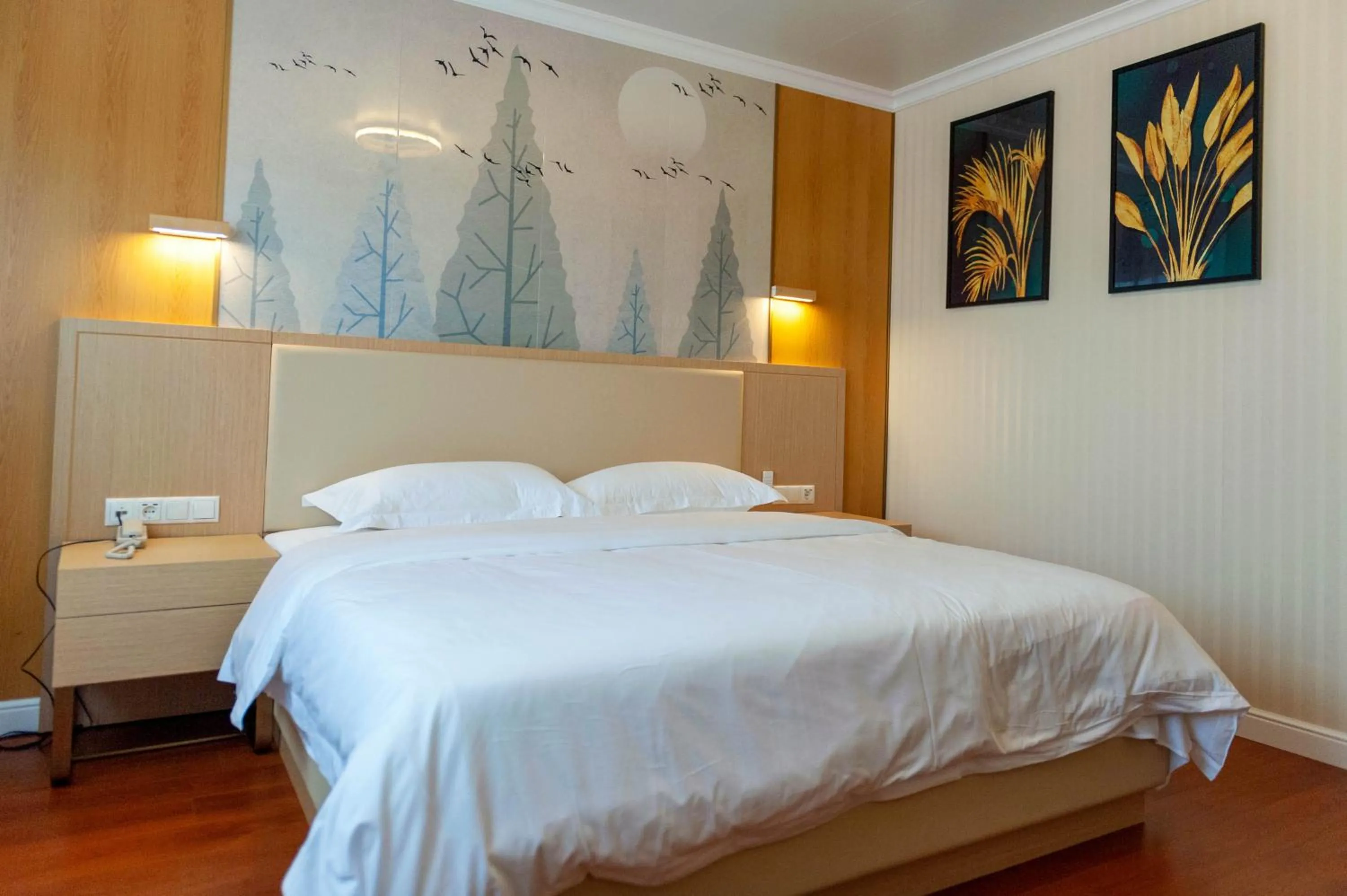 Bed in Mr.Liao Hotel