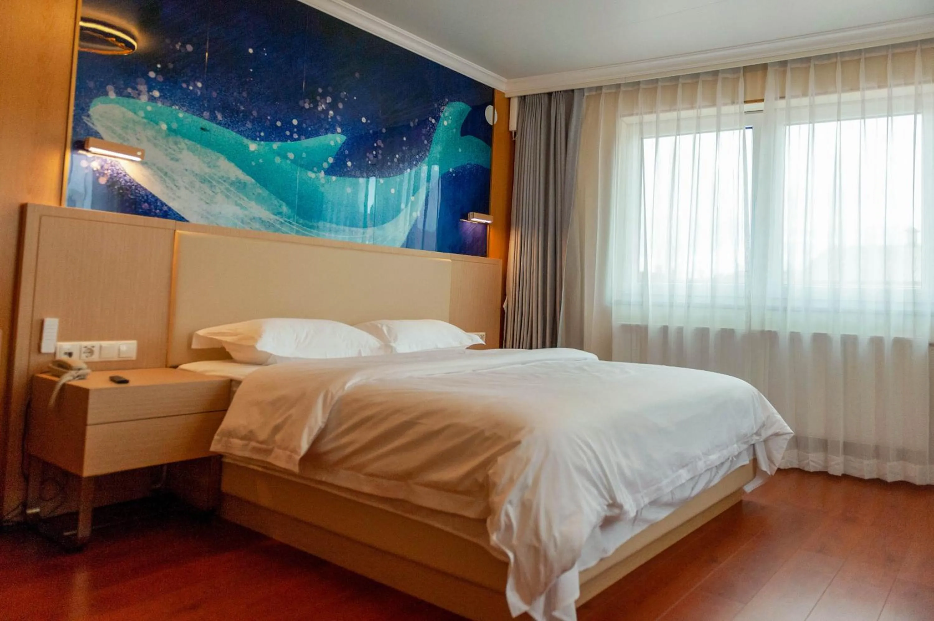 Bed in Mr.Liao Hotel