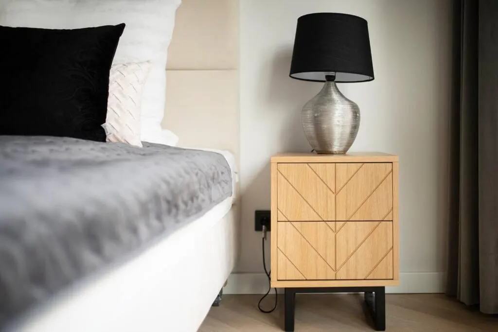 Bed in EASY RENT Apartments - GOLD 36, Basen & SPA, Centrum Free Parking 24h Check-in