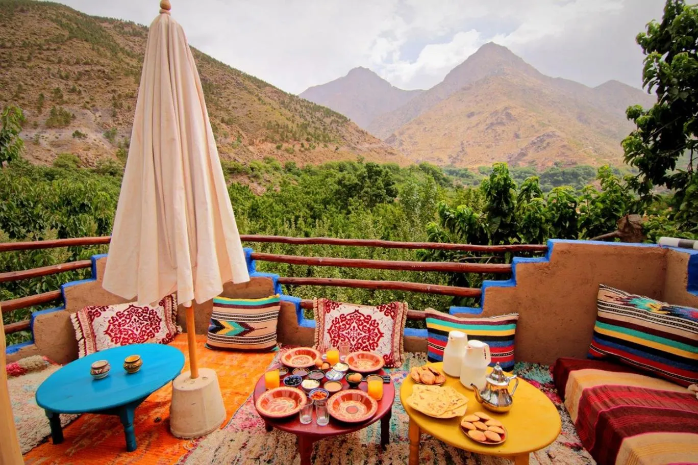 Garden view in Jnane Karma