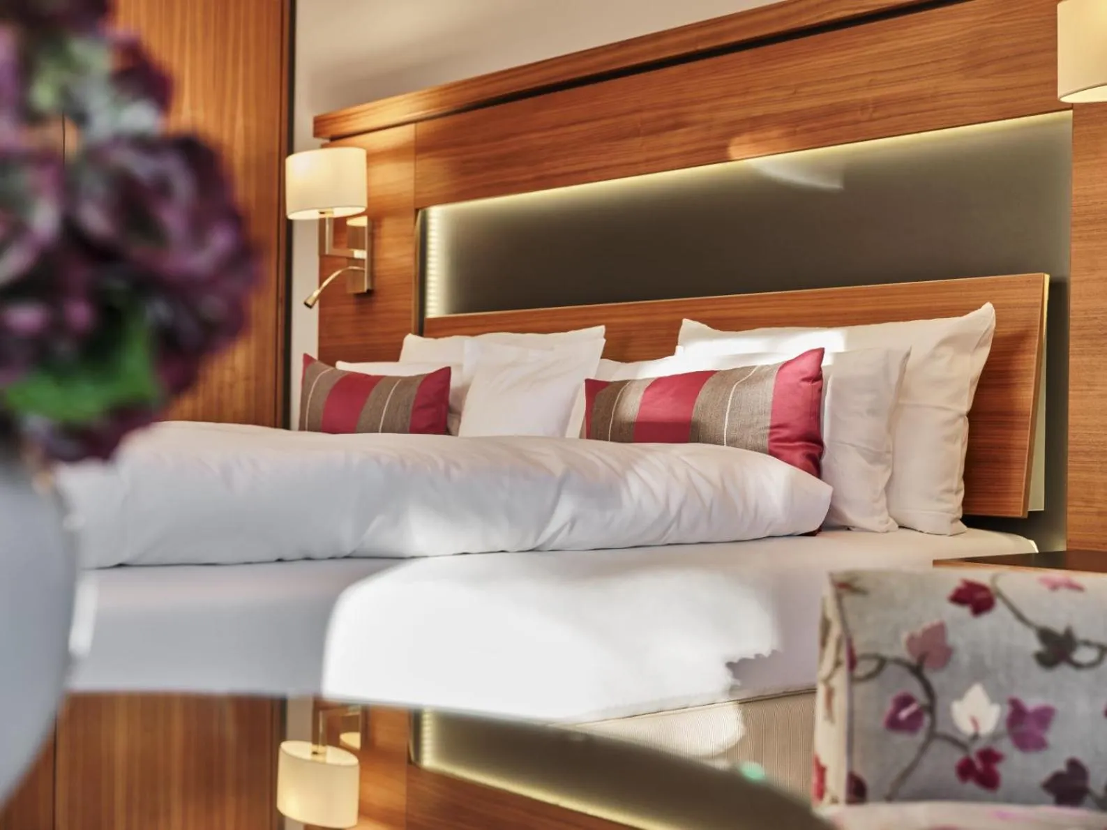 Bed in Hotel Reppert