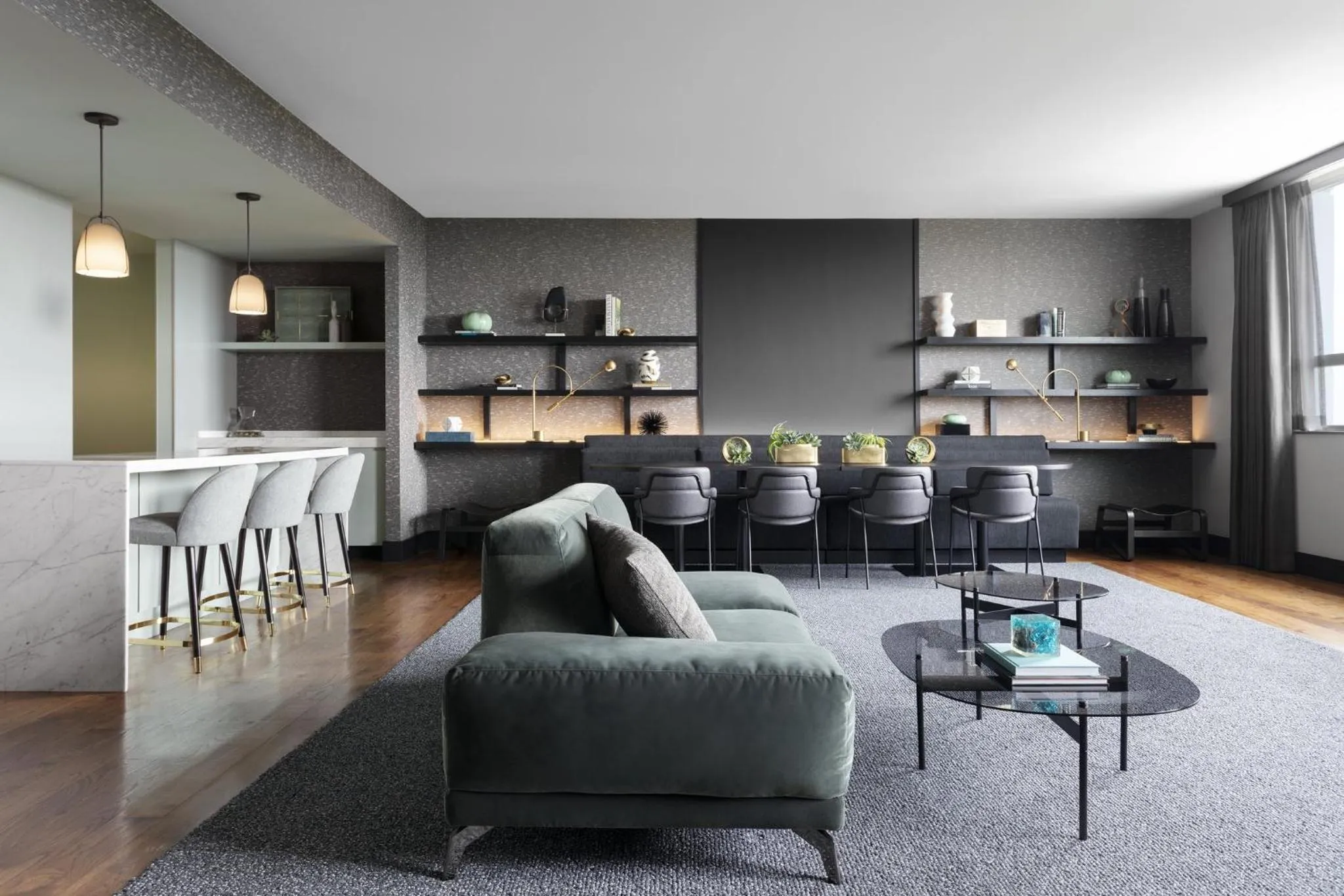 Bedroom in Loews Chicago O'Hare Hotel