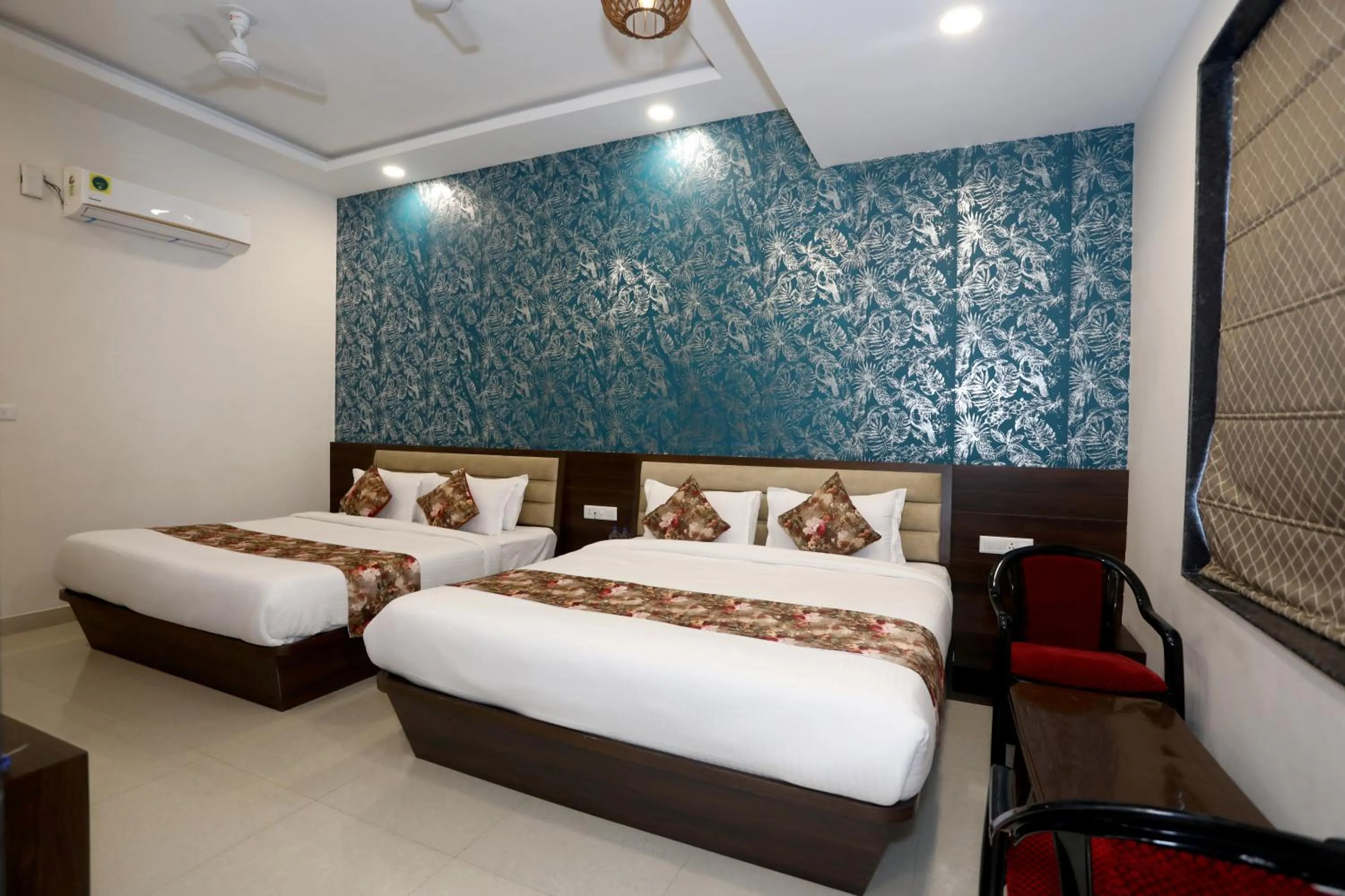 Bedroom, Bed in Hotel Bhairav Bagh with Swimming Pool
