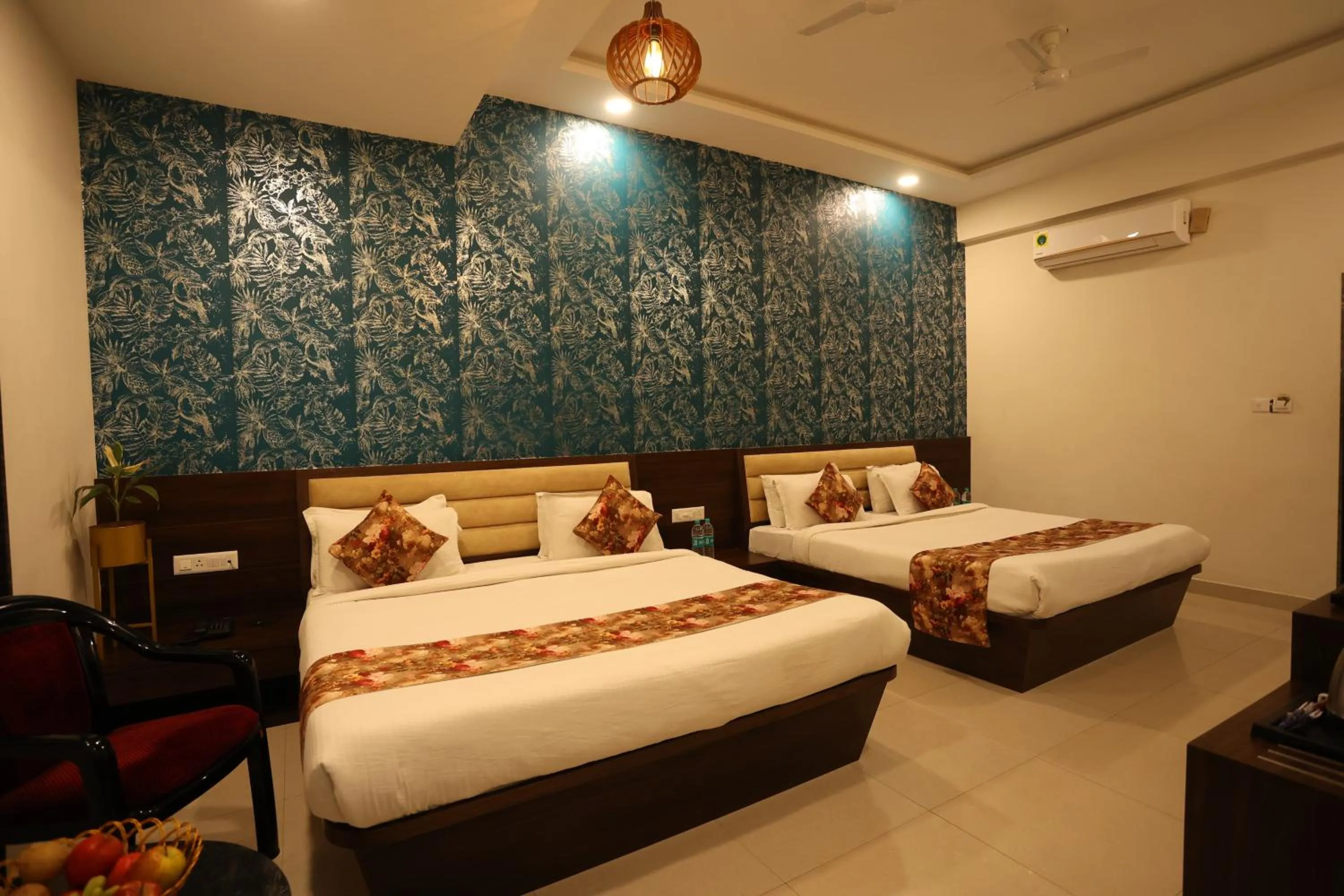 Bedroom, Bed in Hotel Bhairav Bagh with Swimming Pool