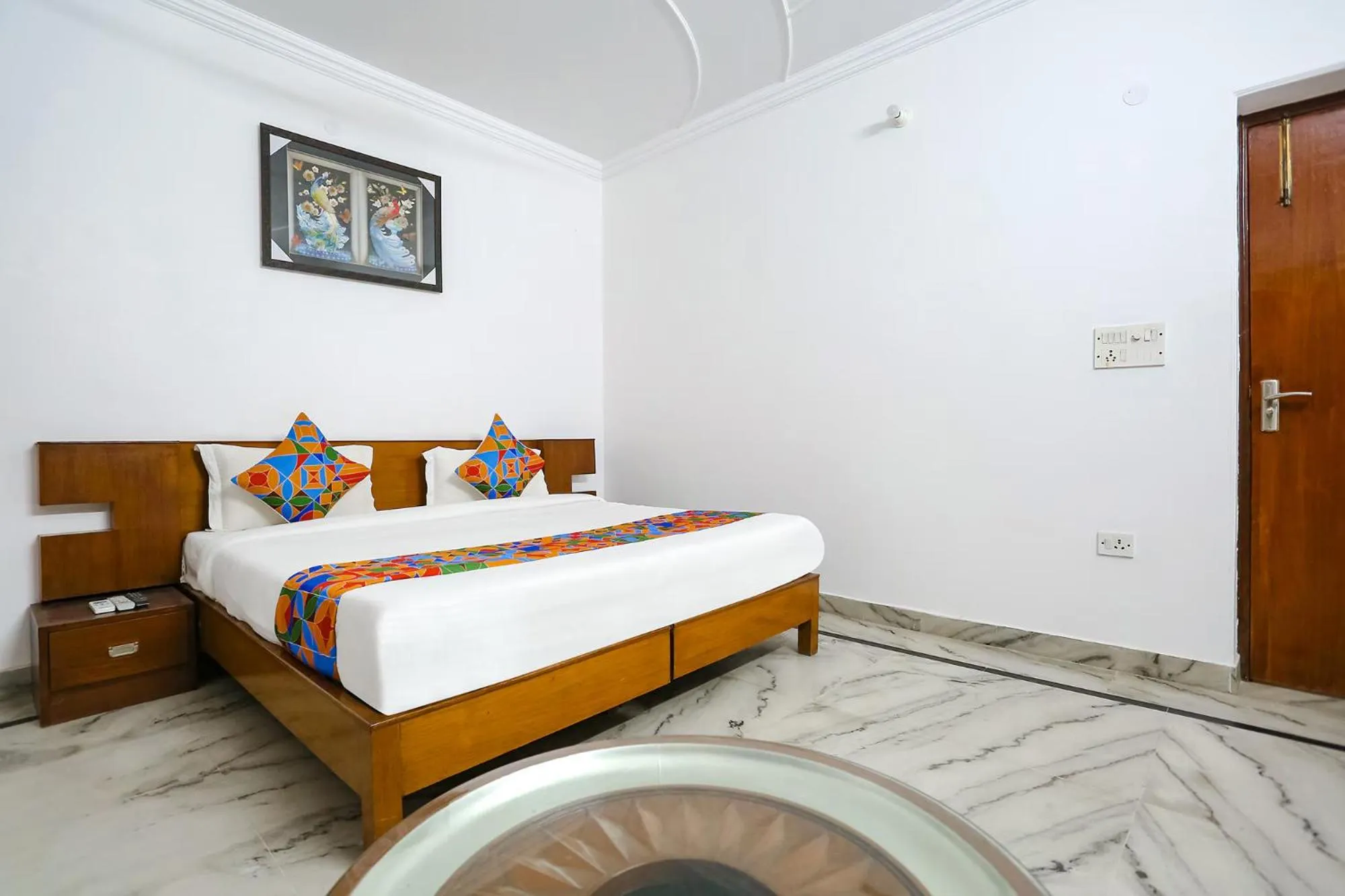 Bed in FabHotel Premium Rooms - Nr Yashobhoomi Convention Centre